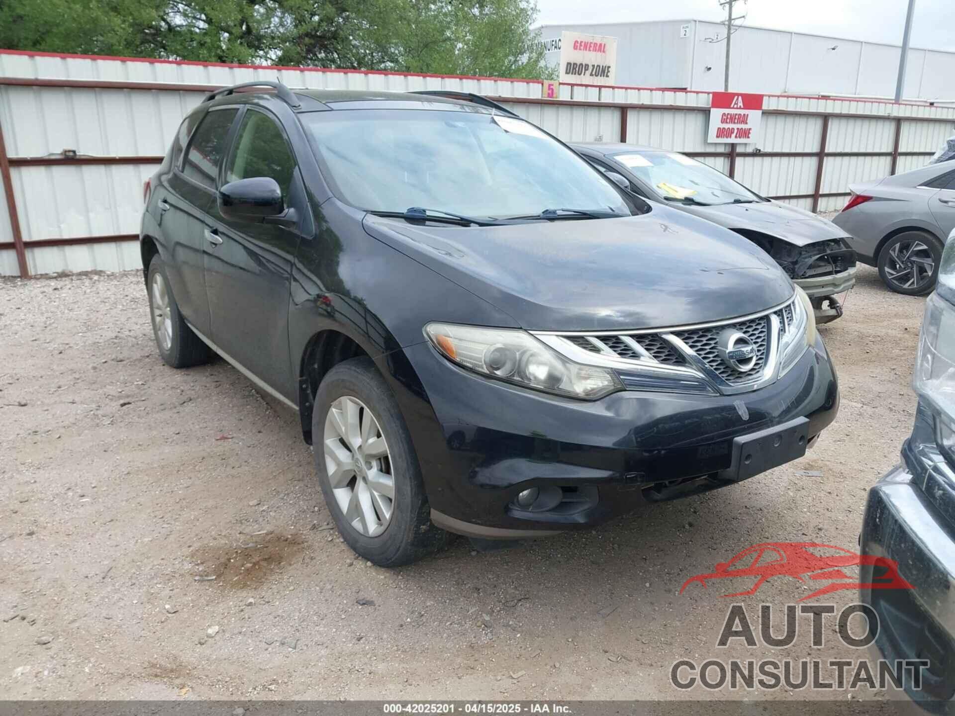 NISSAN MURANO 2012 - JN8AZ1MW1CW236936