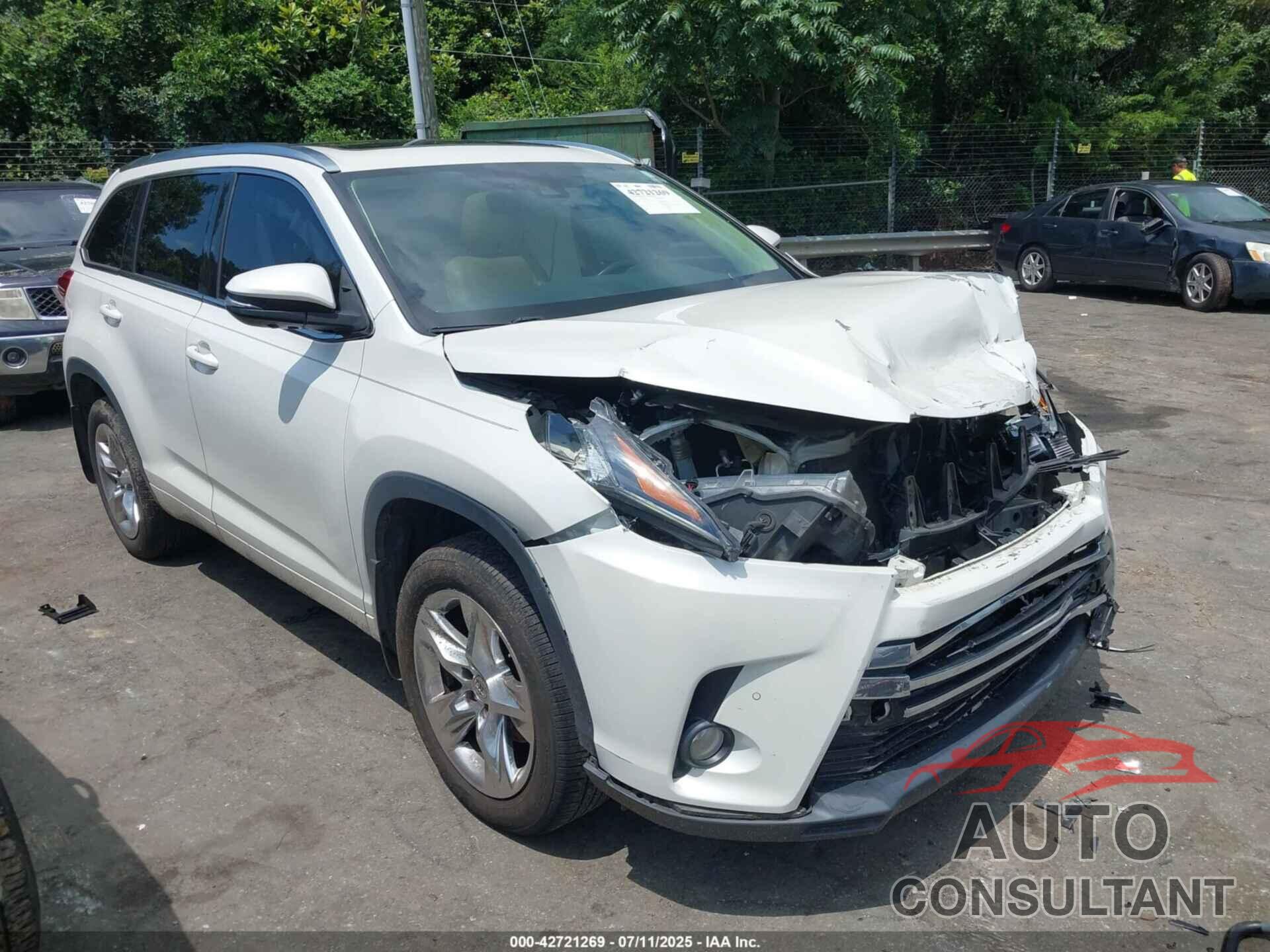 TOYOTA HIGHLANDER 2017 - 5TDDZRFH6HS460930
