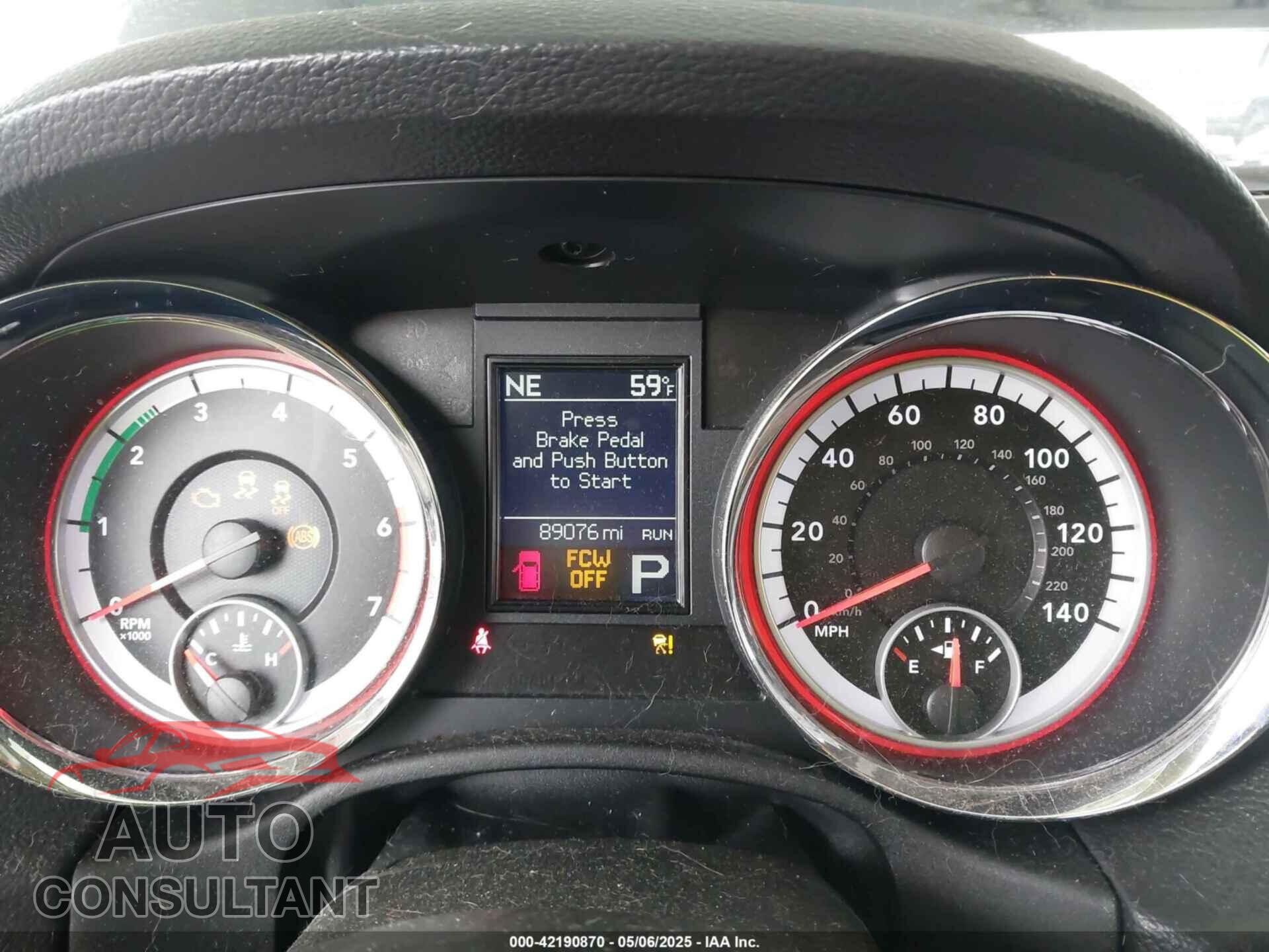 DODGE DURANGO 2011 - 1D4SE5GT2BC746672