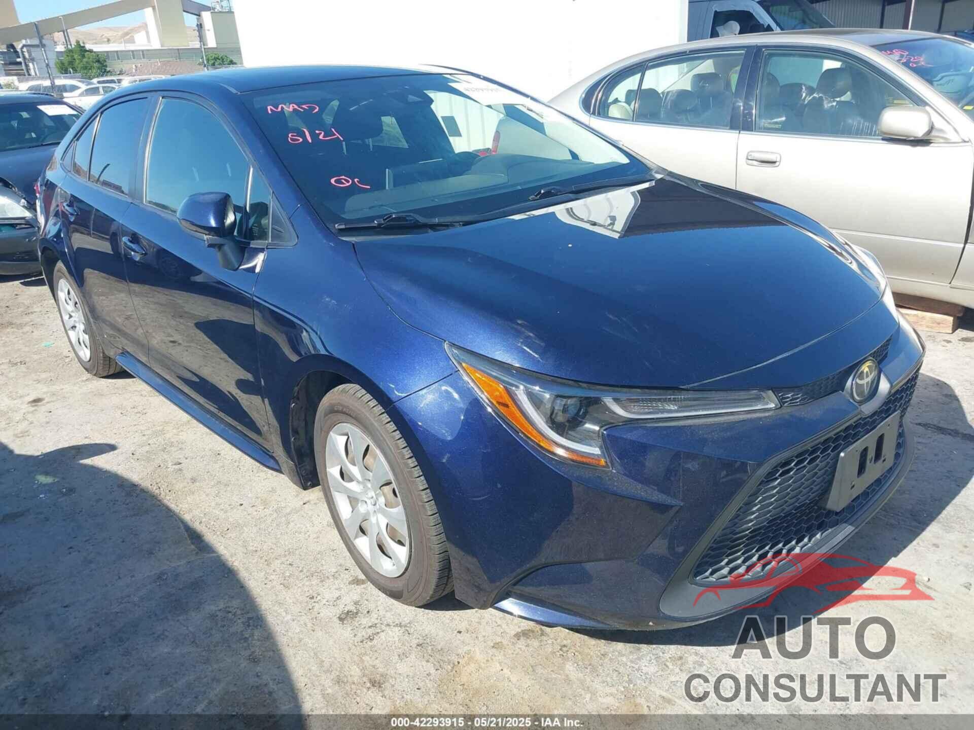 TOYOTA COROLLA 2020 - JTDEPRAE5LJ106605