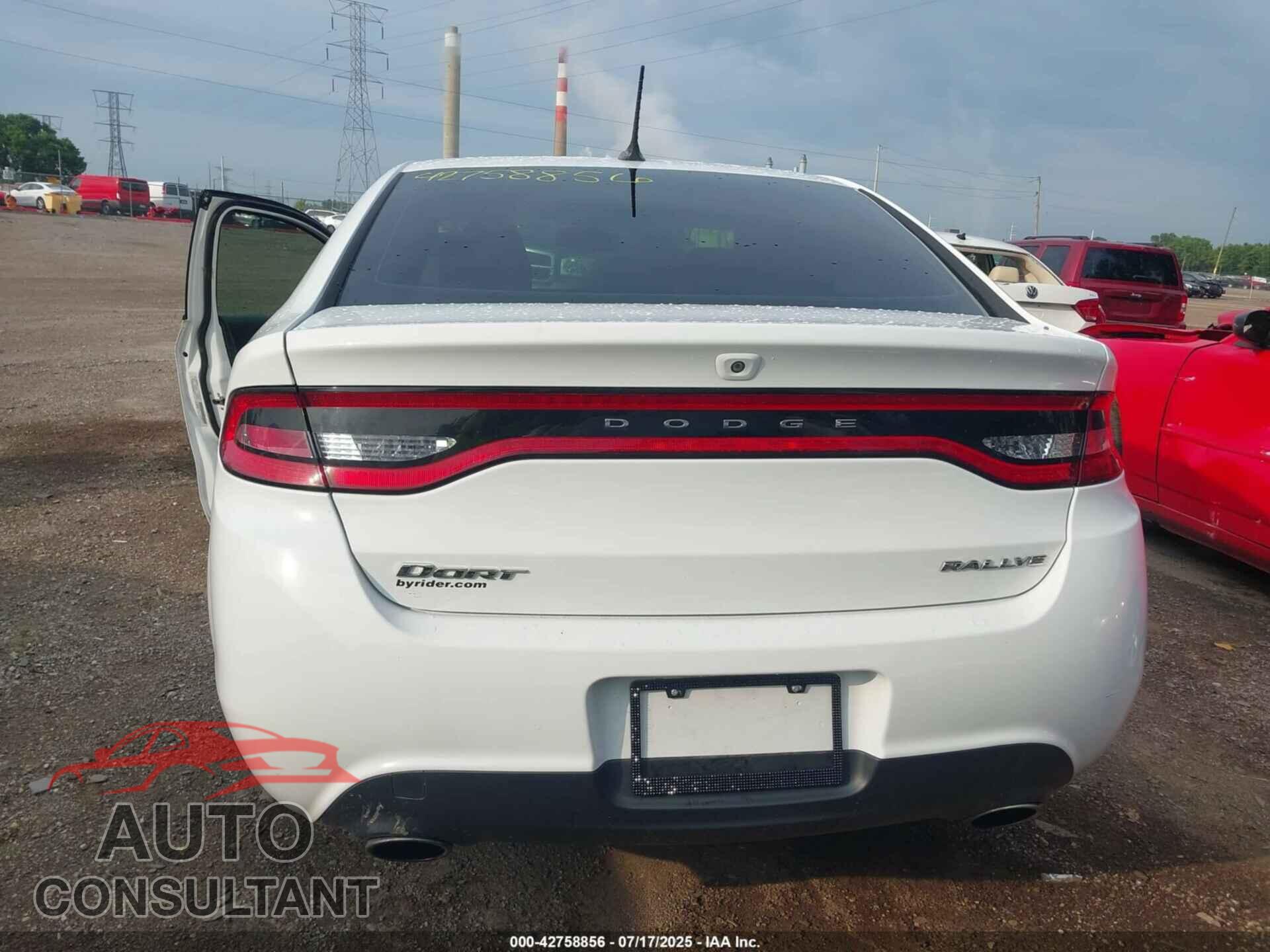 DODGE DART 2015 - 1C3CDFBB4FD391212