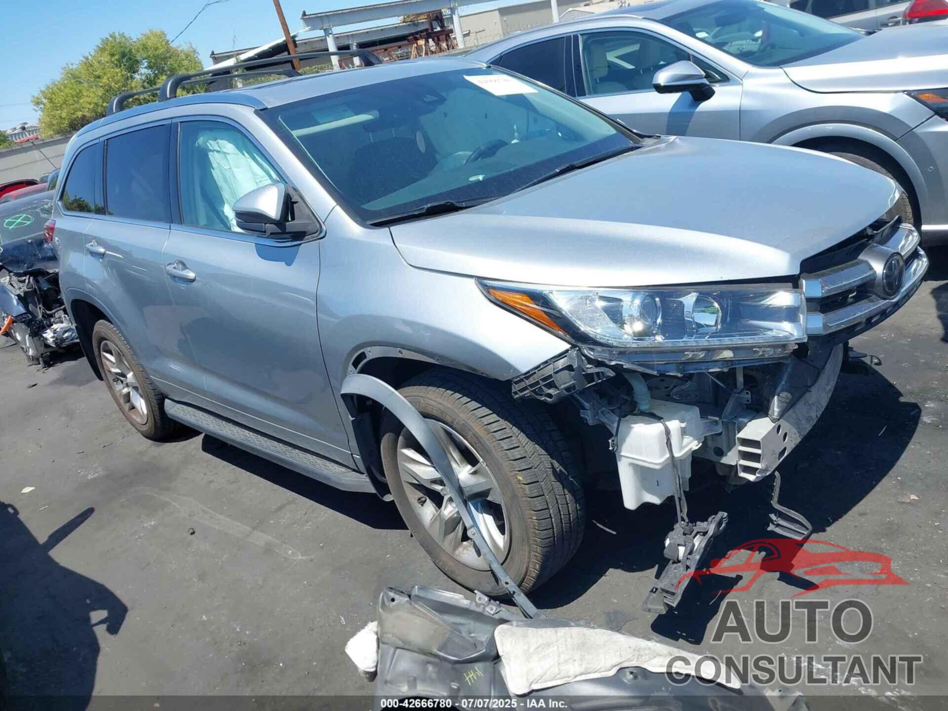 TOYOTA HIGHLANDER 2017 - 5TDYZRFH4HS210037