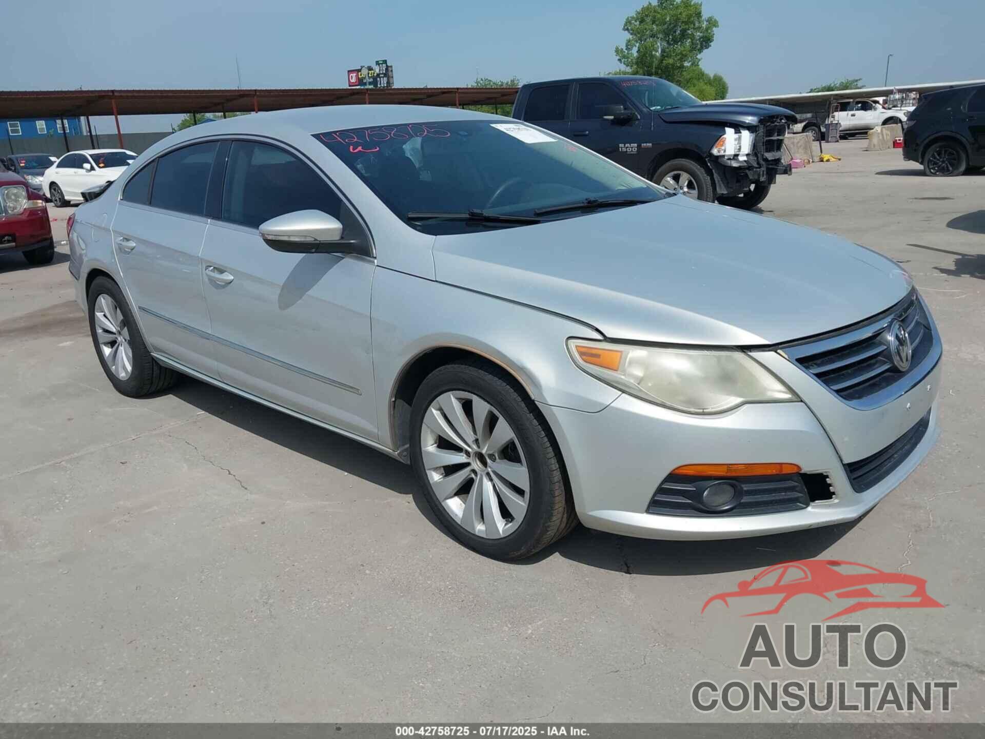 VOLKSWAGEN CC 2010 - WVWNN7AN5AE542578