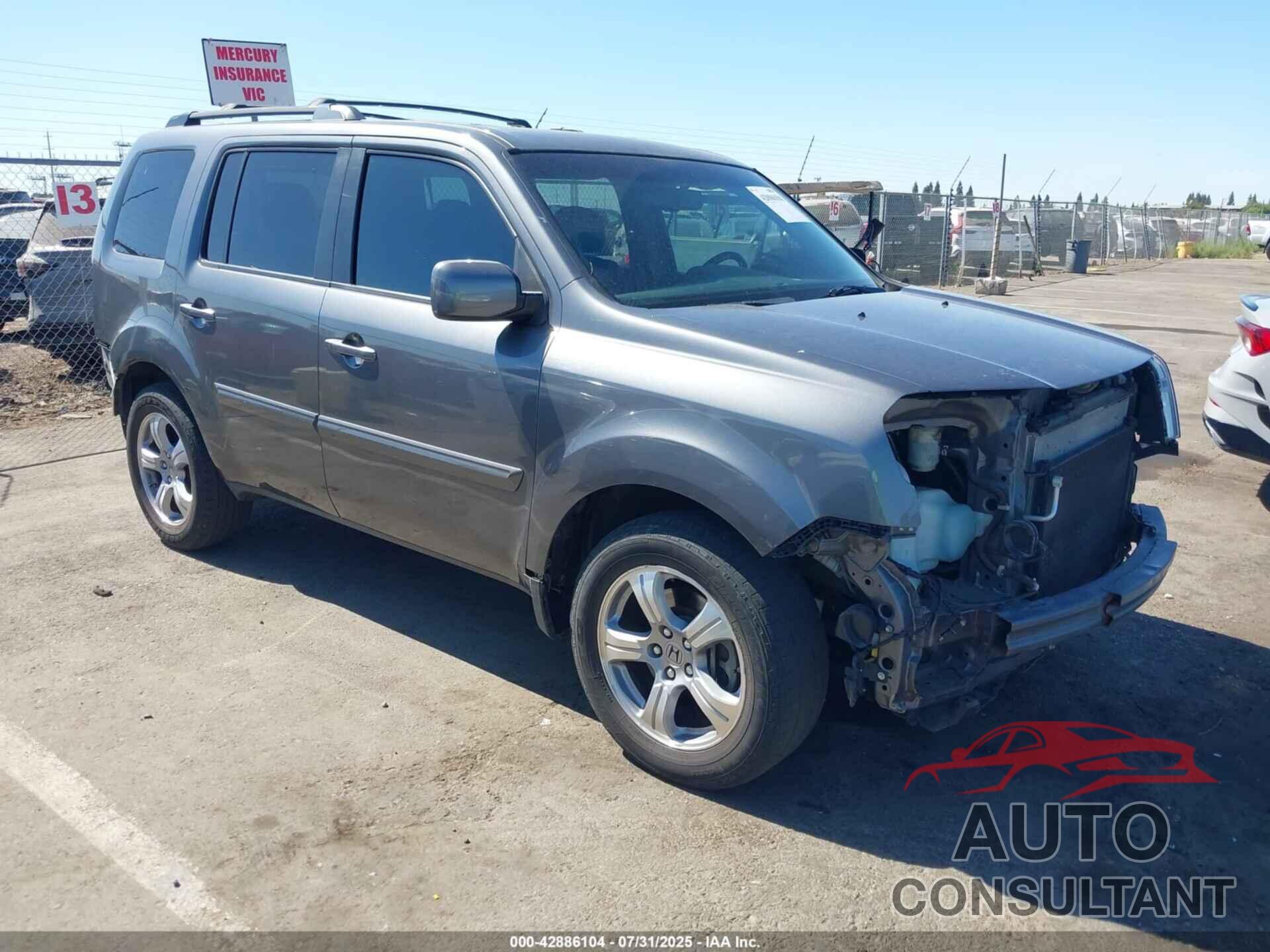 HONDA PILOT 2012 - 5FNYF3H56CB018964