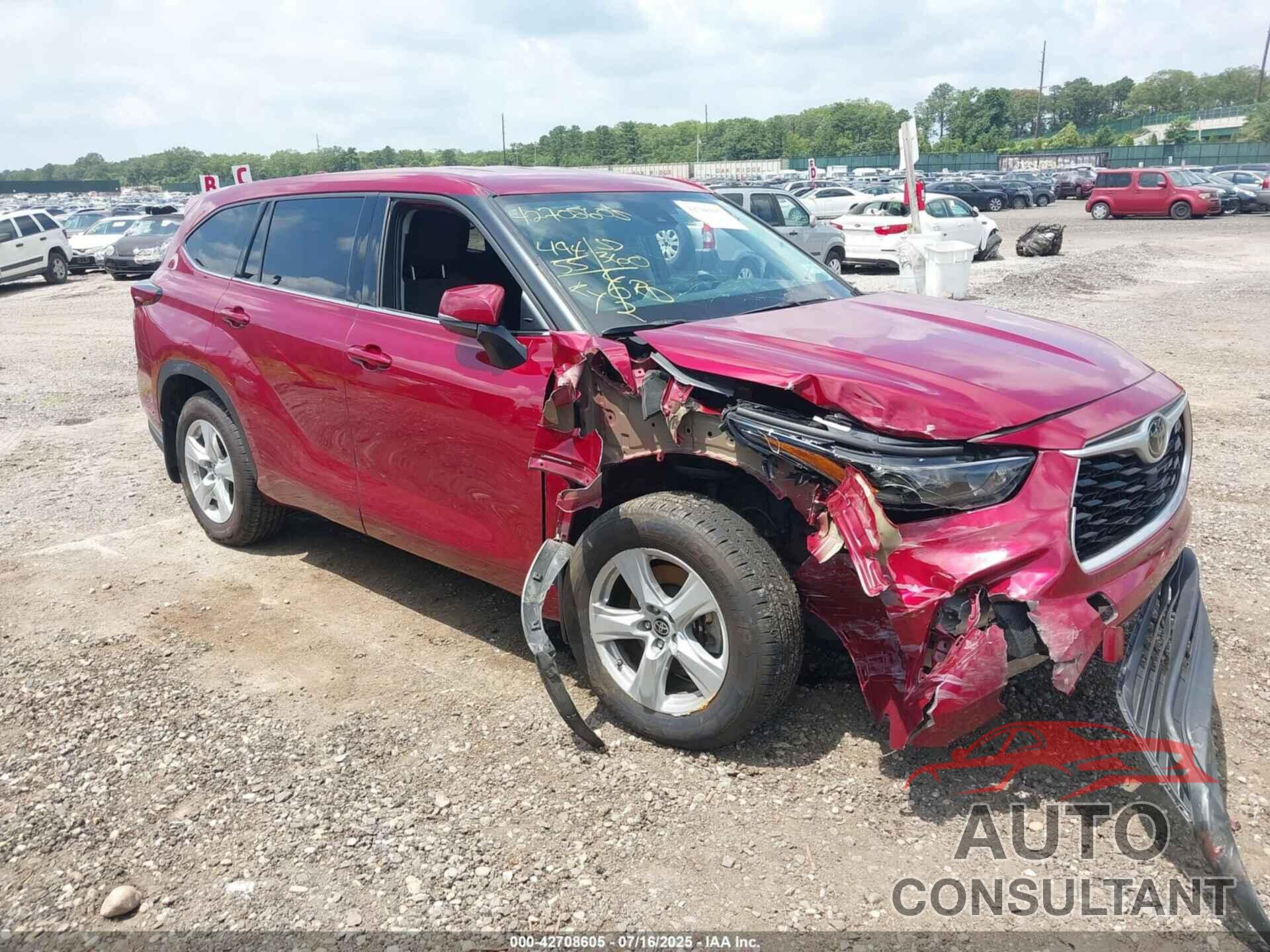 TOYOTA HIGHLANDER 2021 - 5TDBZRBH8MS529396