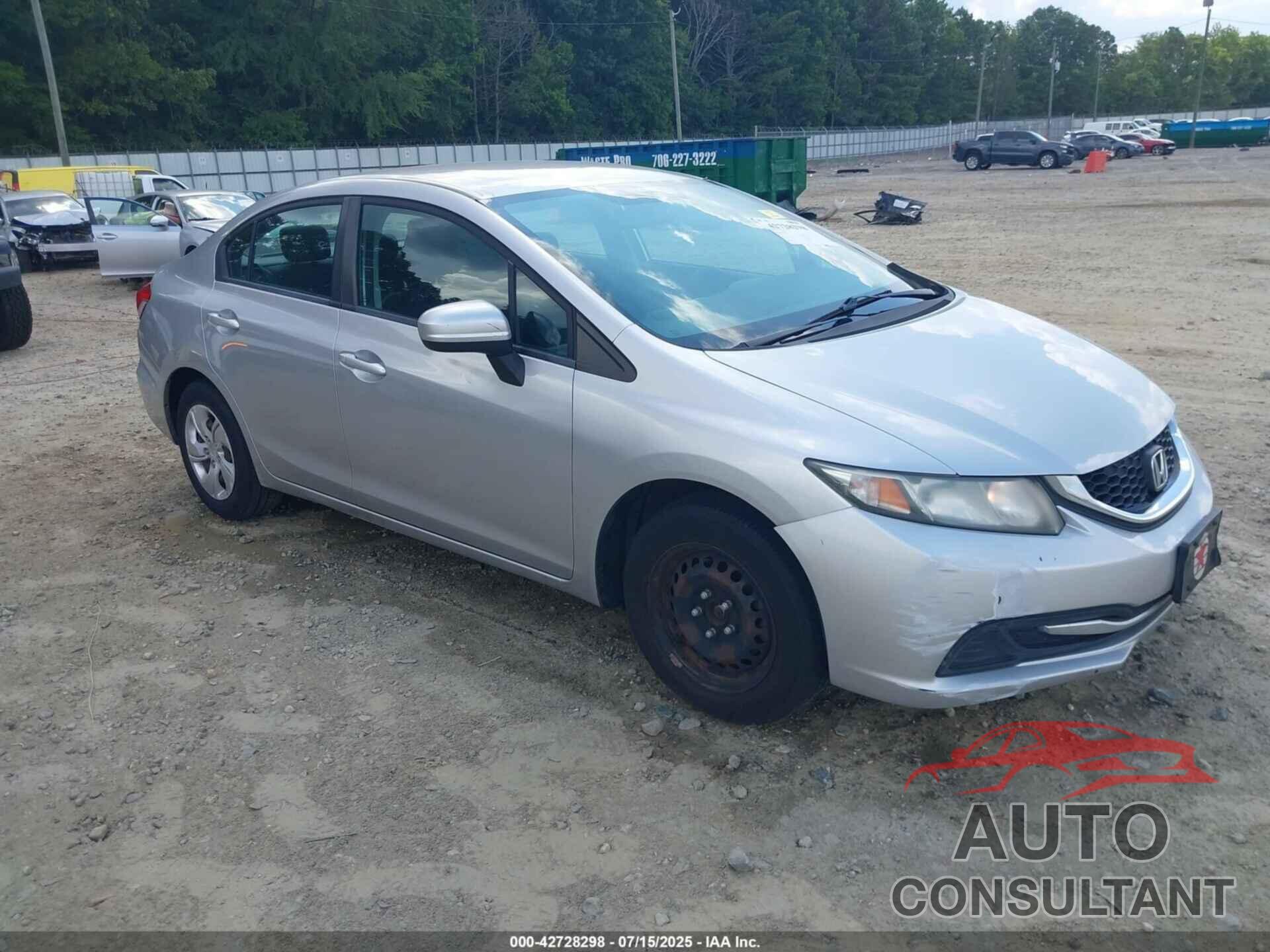 HONDA CIVIC 2014 - 19XFB2F51EE270064