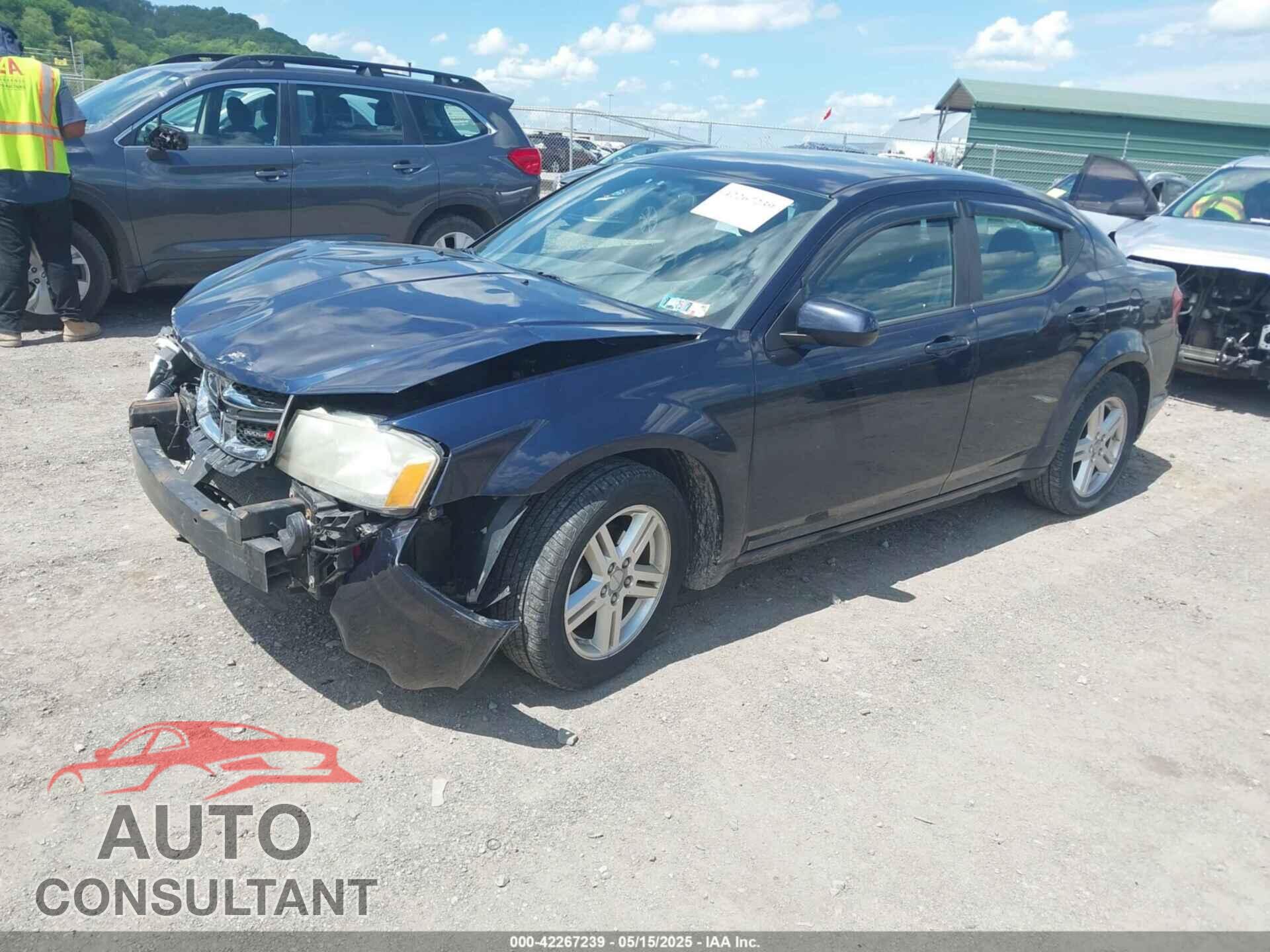 DODGE AVENGER 2012 - 1C3CDZCB2CN228287