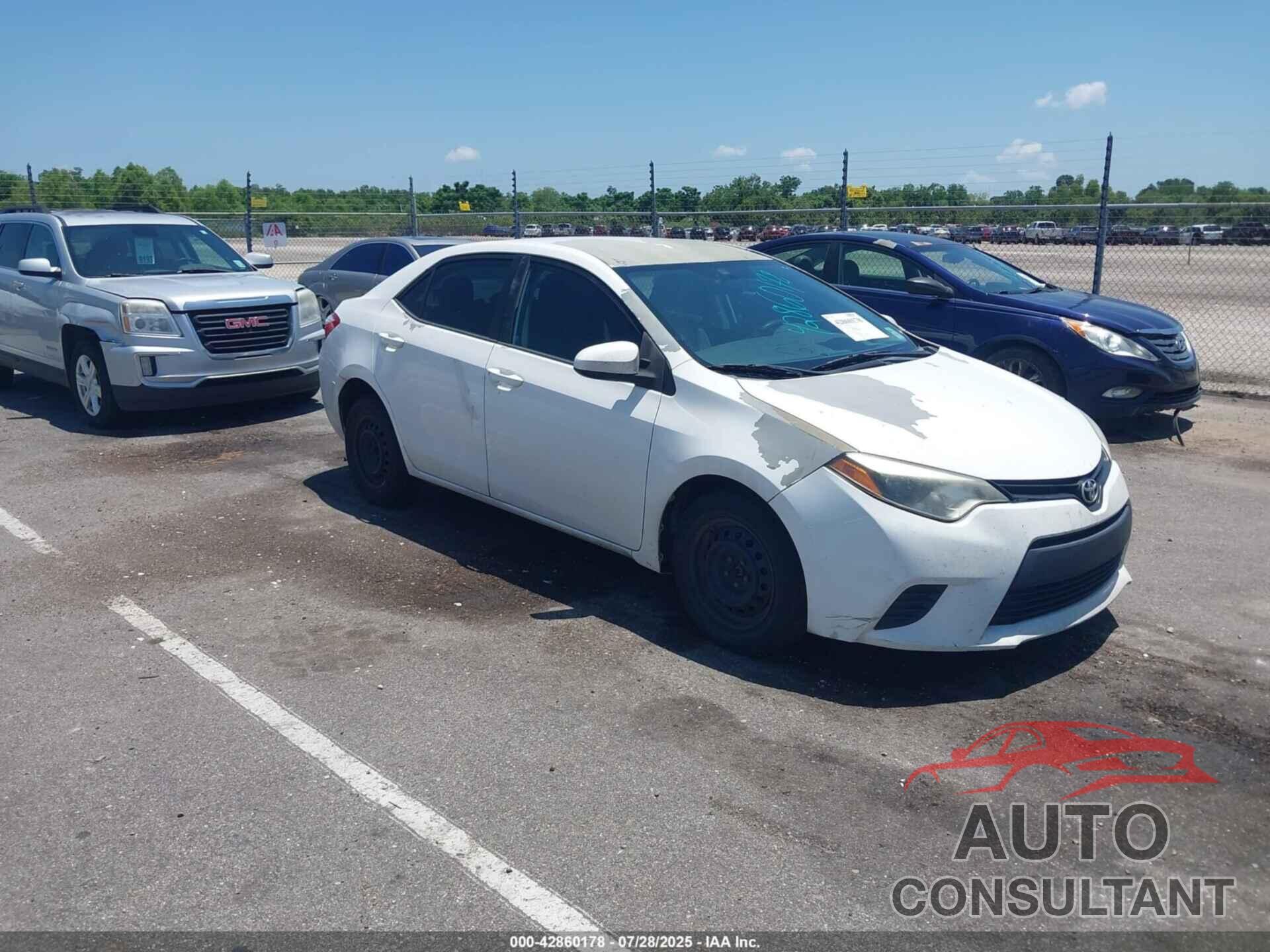 TOYOTA COROLLA 2016 - 5YFBURHE2GP543397