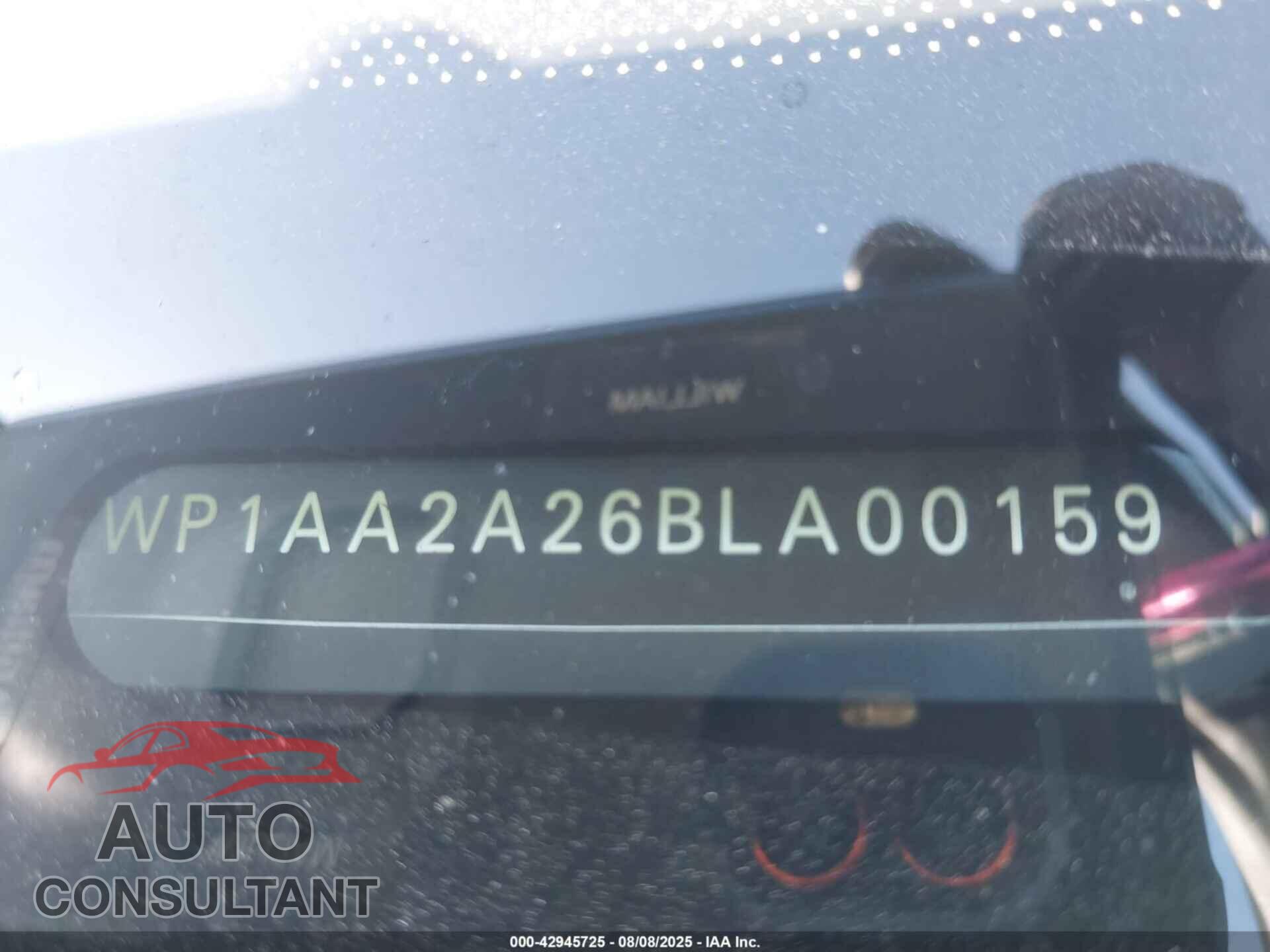 PORSCHE CAYENNE 2011 - WP1AA2A26BLA00159