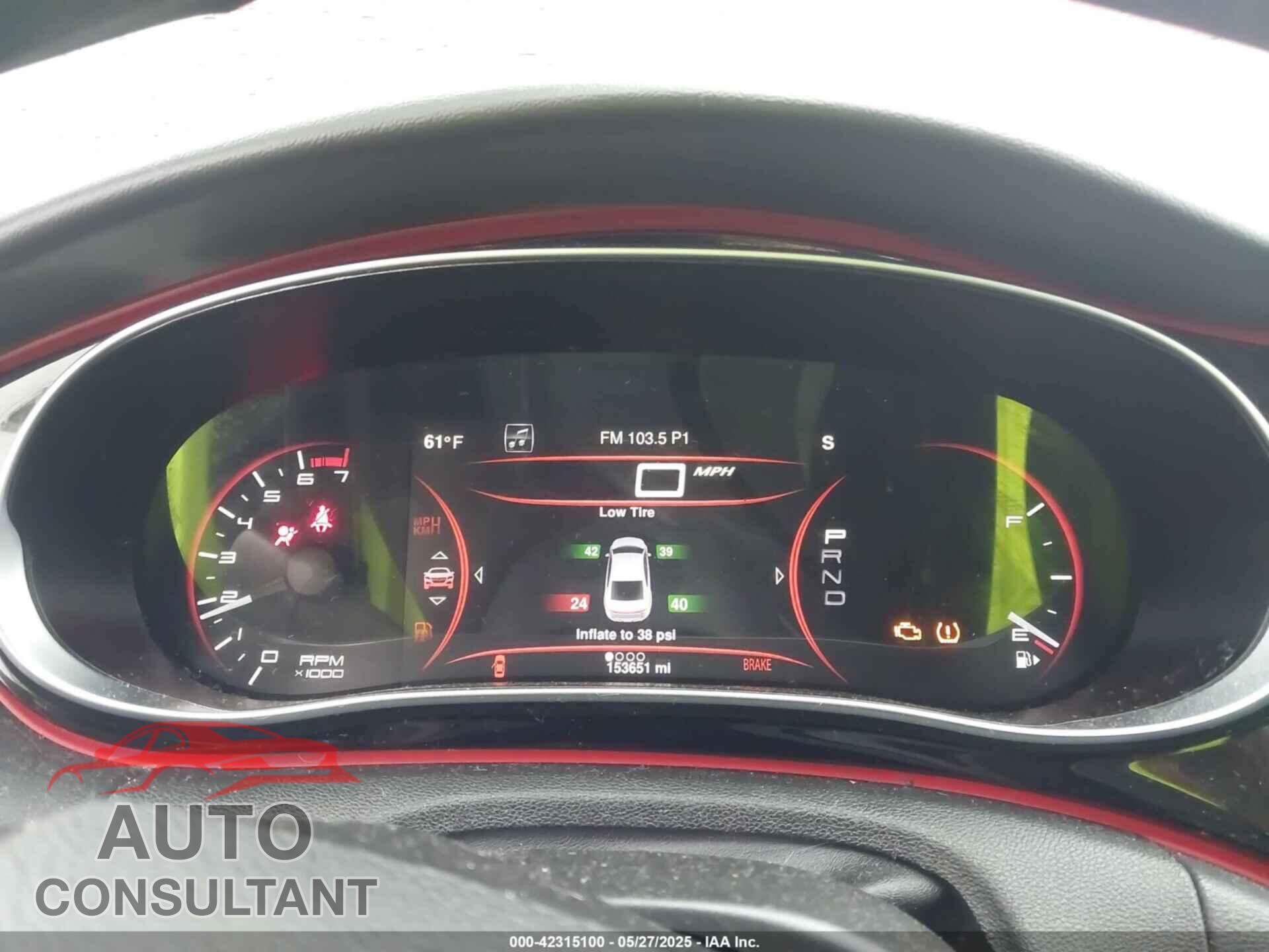 DODGE DART 2015 - 1C3CDFDHXFD345384