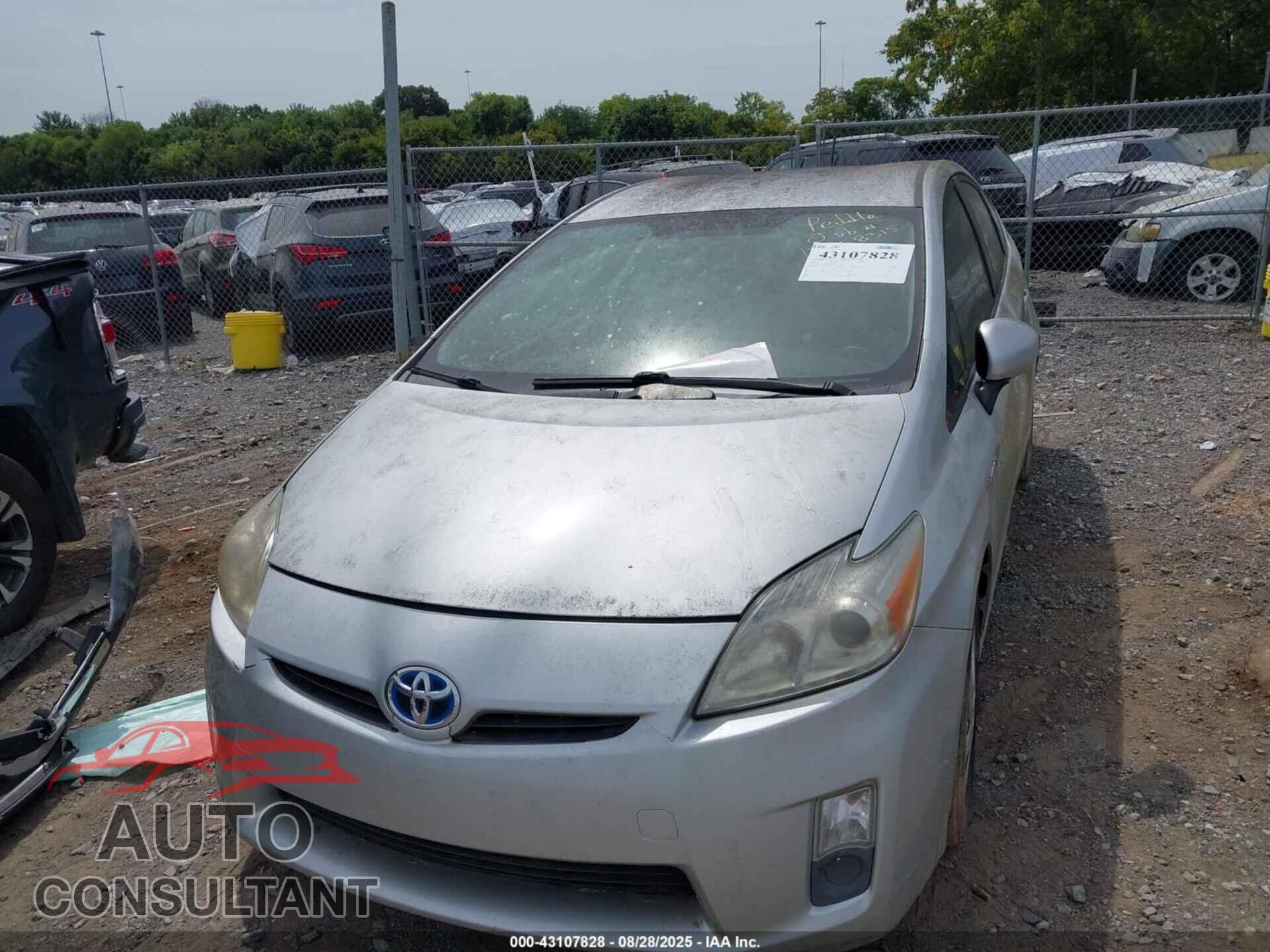 TOYOTA PRIUS 2011 - JTDKN3DU4B0321583
