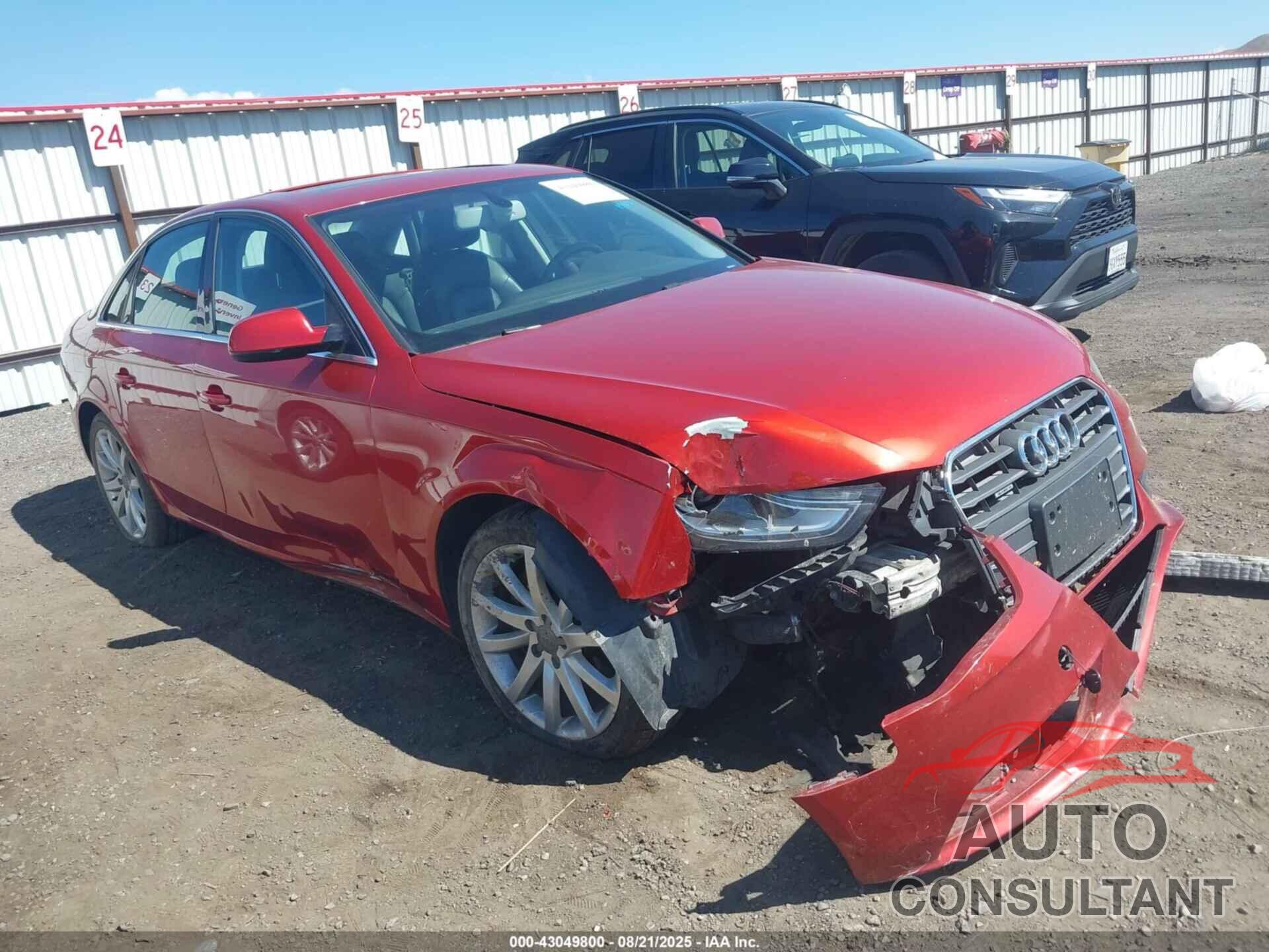 AUDI A4 2013 - WAUKFAFL4DN014505