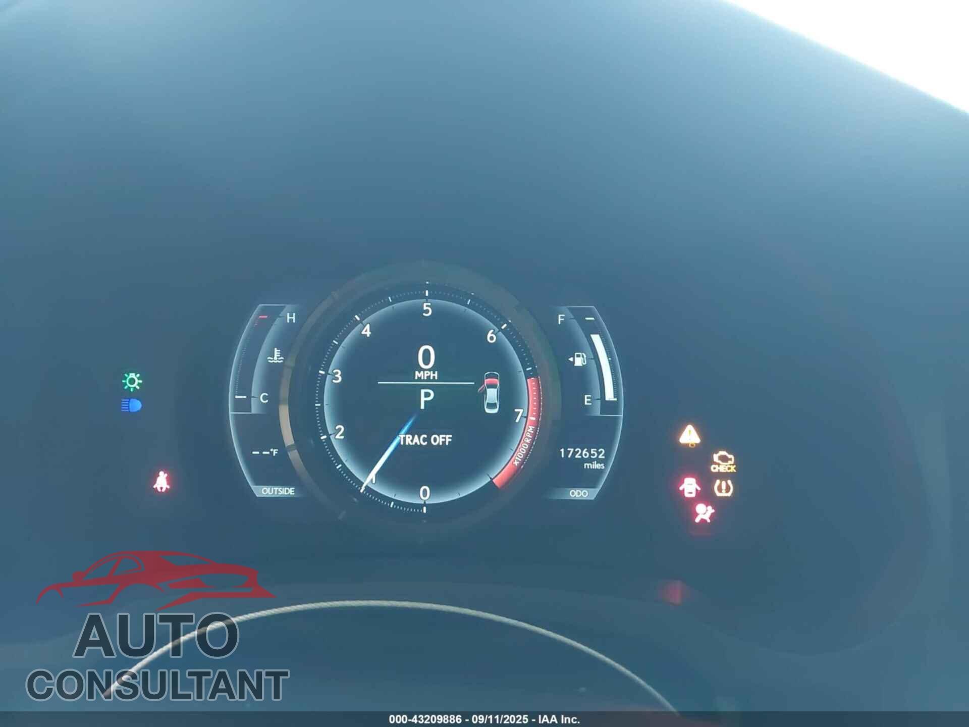 LEXUS IS 250 2014 - JTHBF1D21E5016905