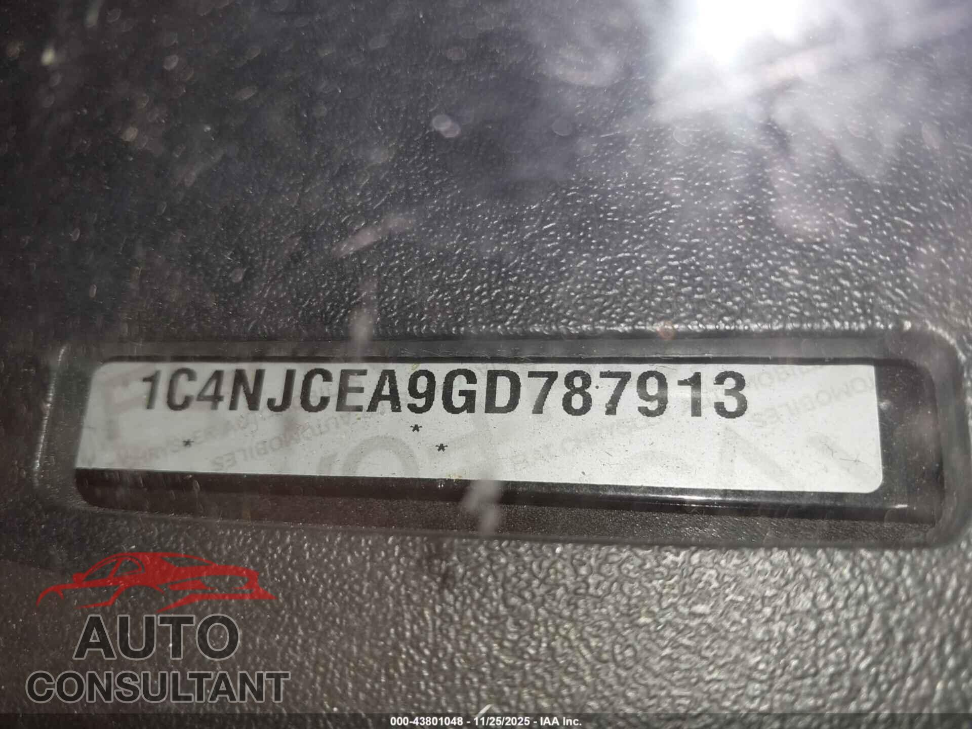 JEEP COMPASS 2016 - 1C4NJCEA9GD787913