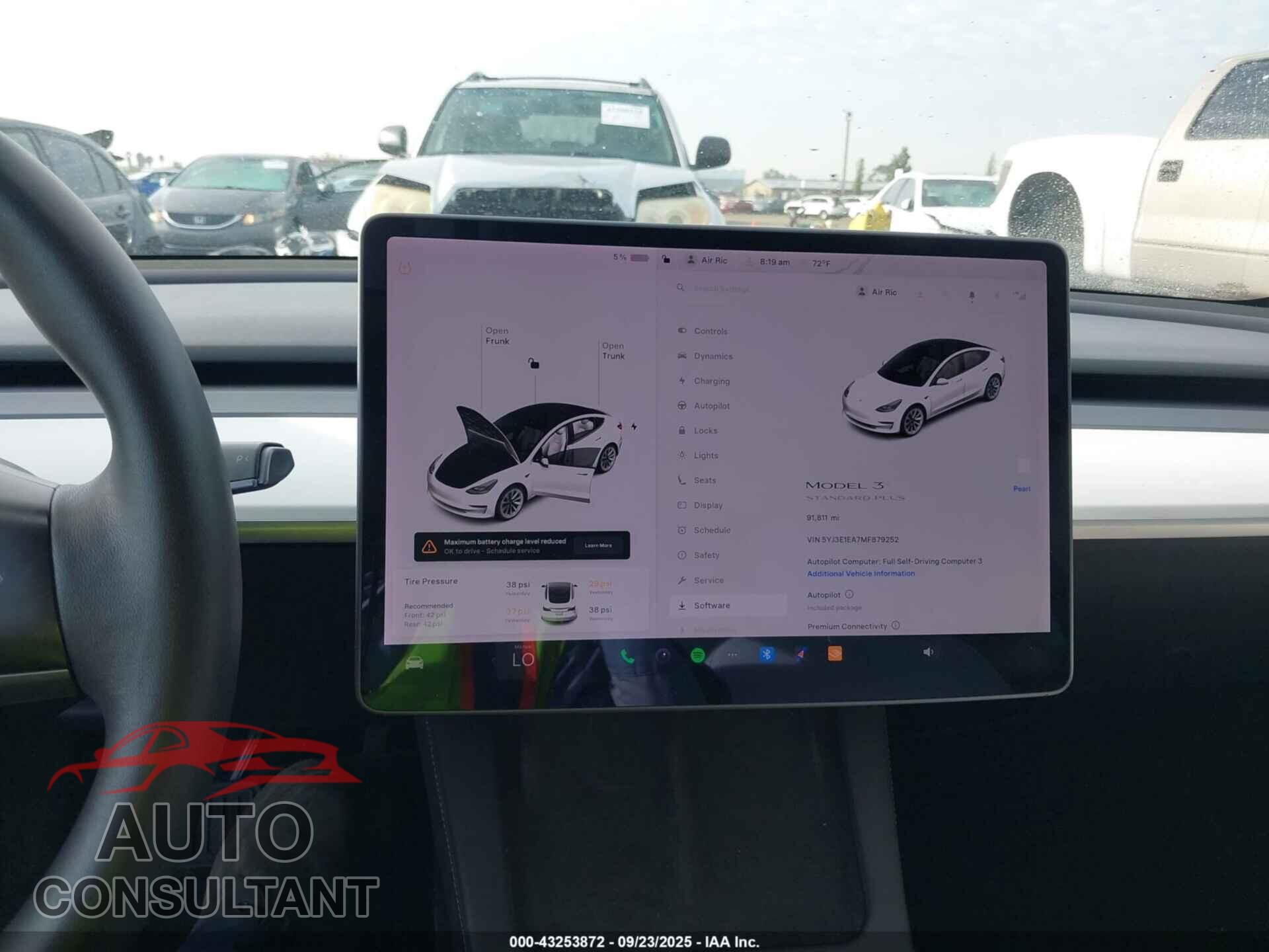 TESLA MODEL 3 2021 - 5YJ3E1EA7MF879252