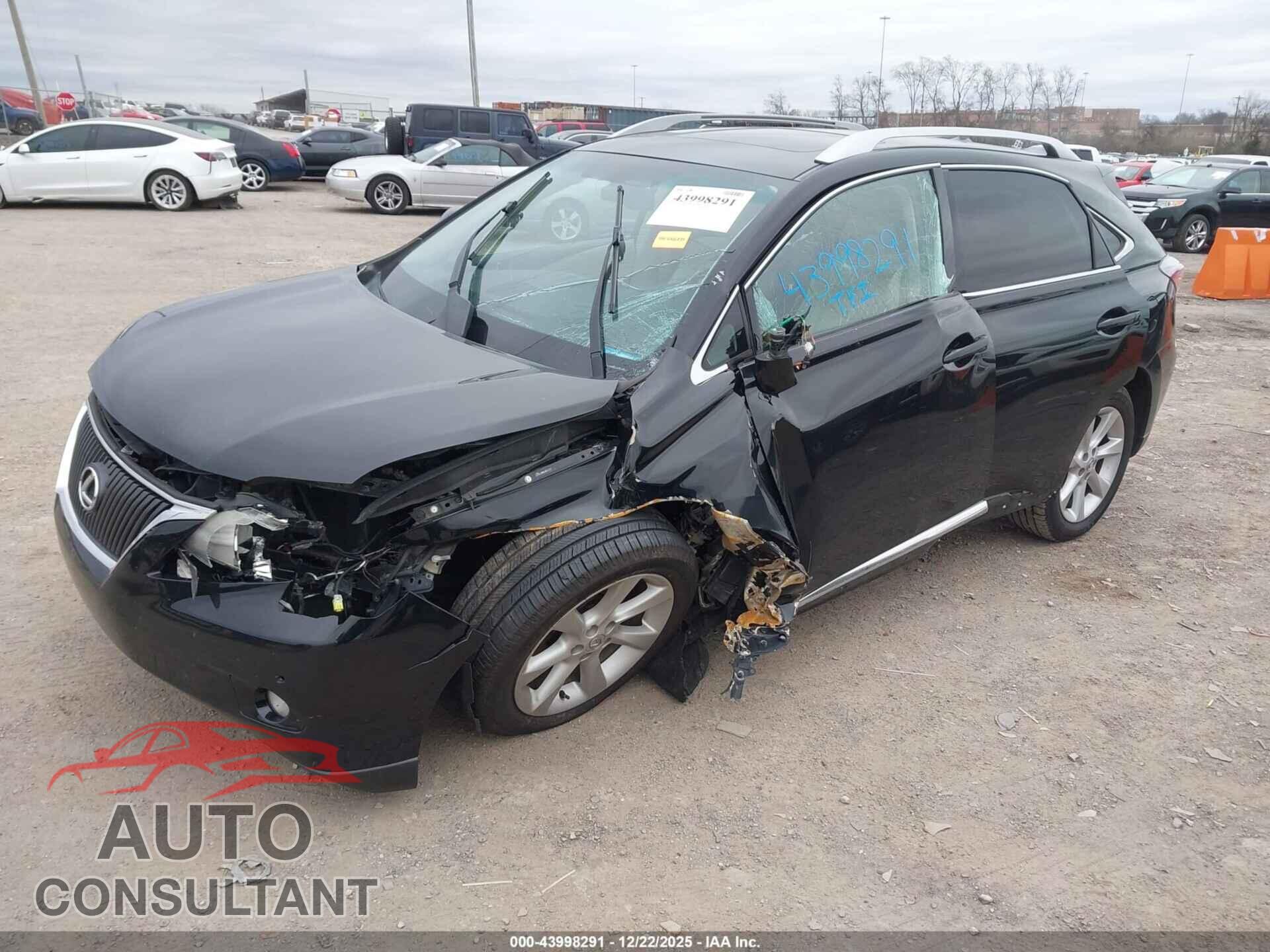 LEXUS RX 350 2012 - 2T2BK1BA6CC126223