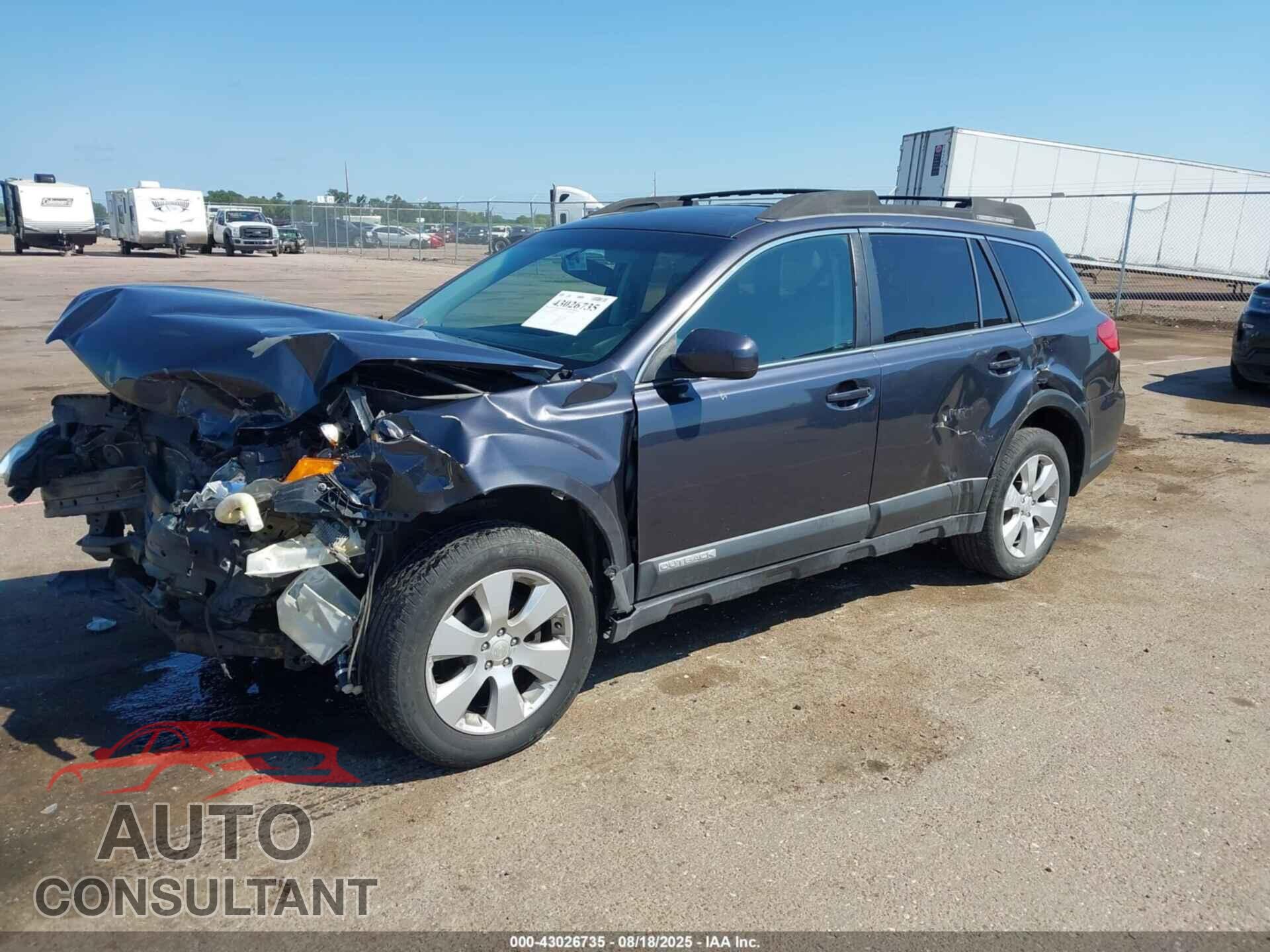 SUBARU OUTBACK 2011 - 4S4BRBLC5B3314773