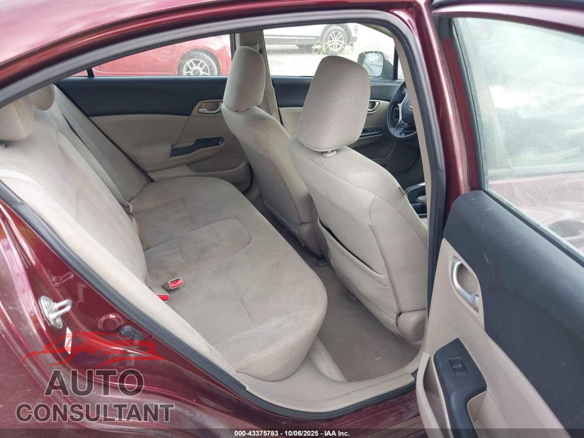 HONDA CIVIC 2012 - 19XFB2F52CE034133