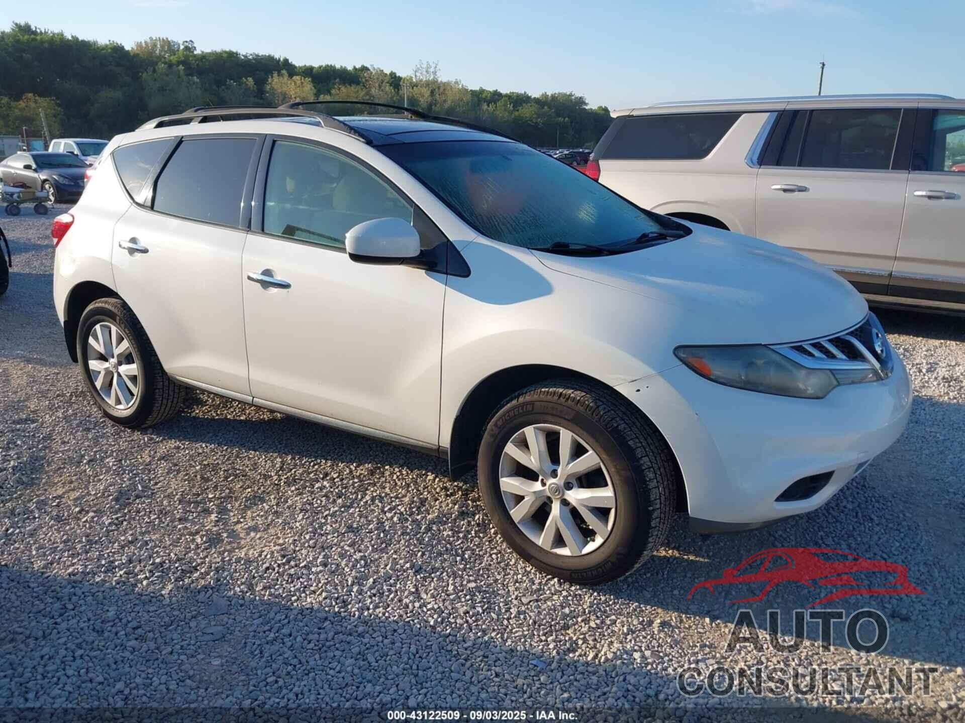 NISSAN MURANO 2012 - JN8AZ1MW5CW202496