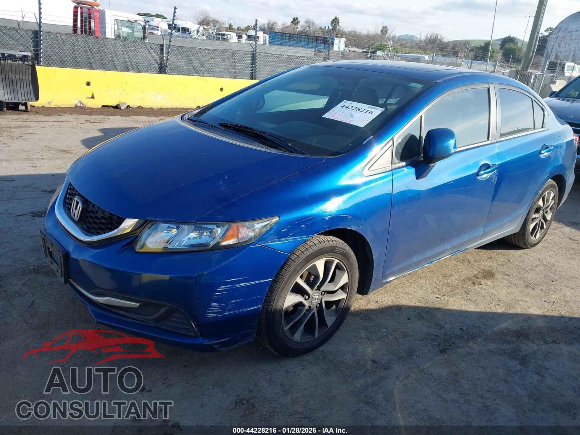HONDA CIVIC 2013 - 19XFB2F89DE246877