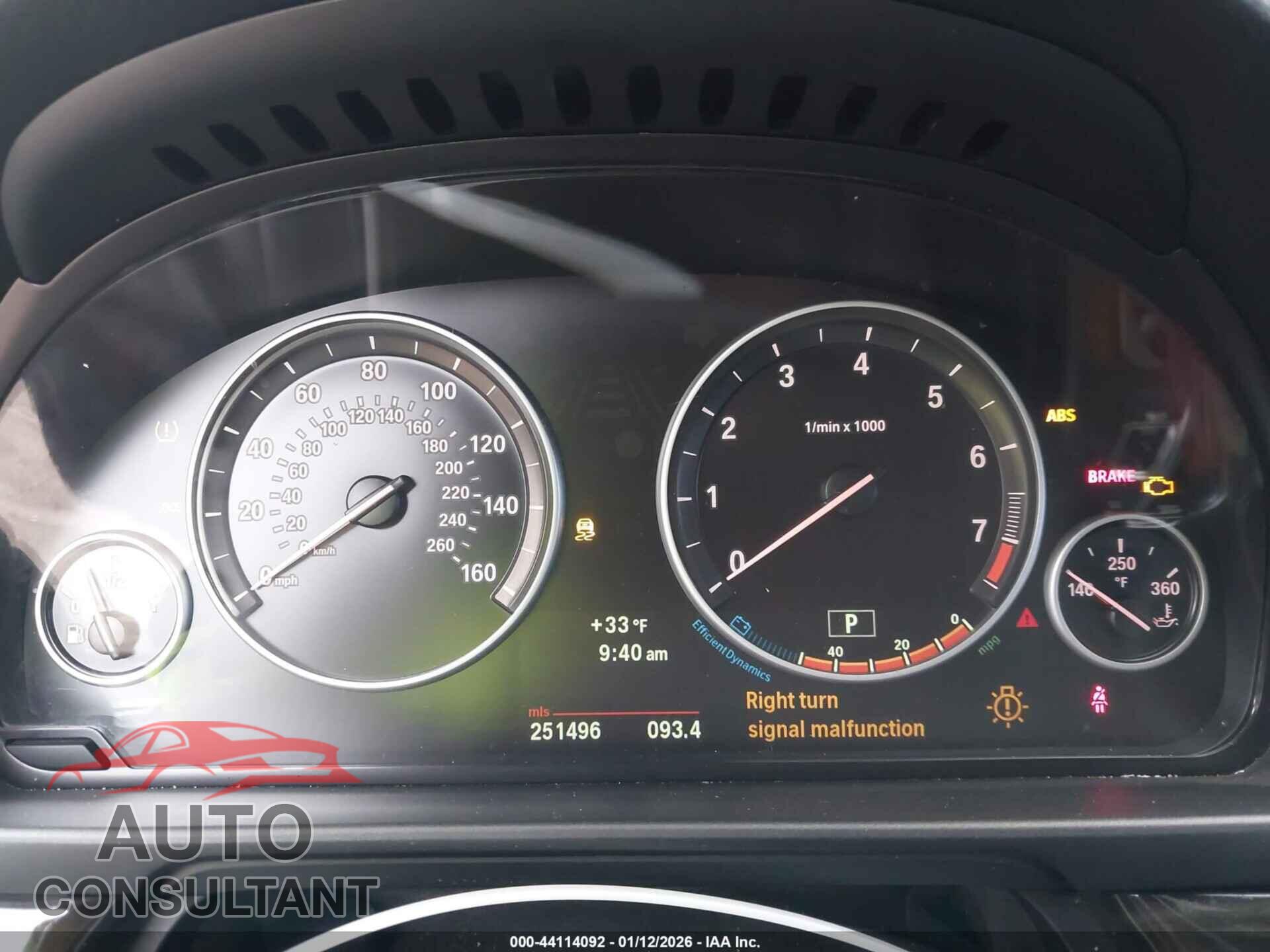BMW 528I 2013 - WBAXH5C54DD112193