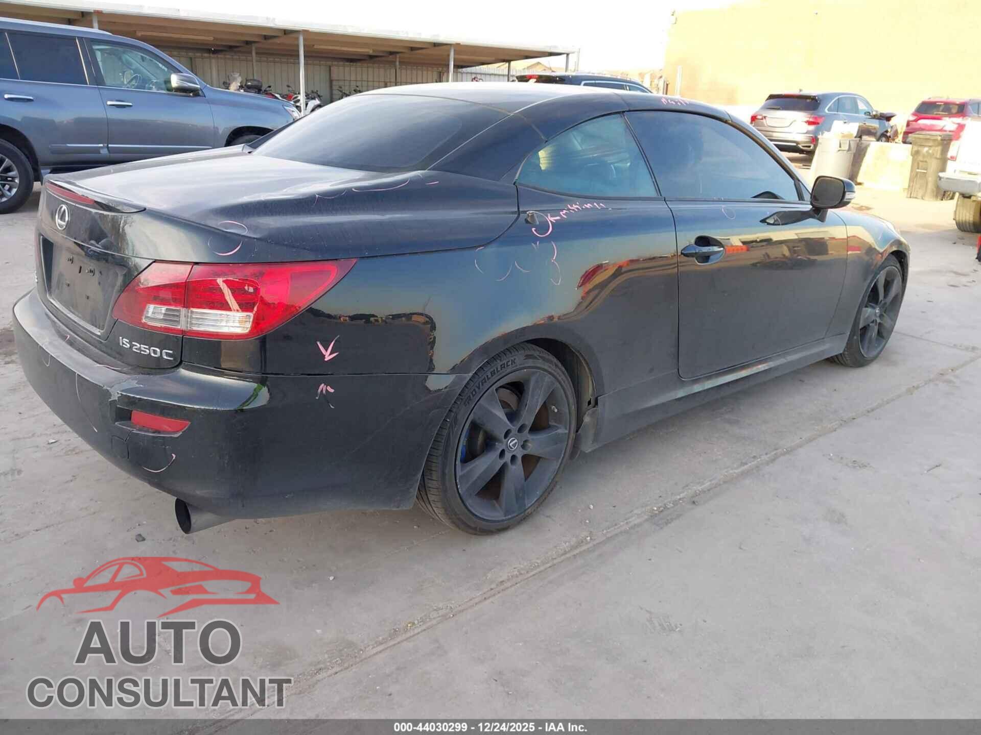 LEXUS IS 250C 2010 - JTHFF2C26A2506650