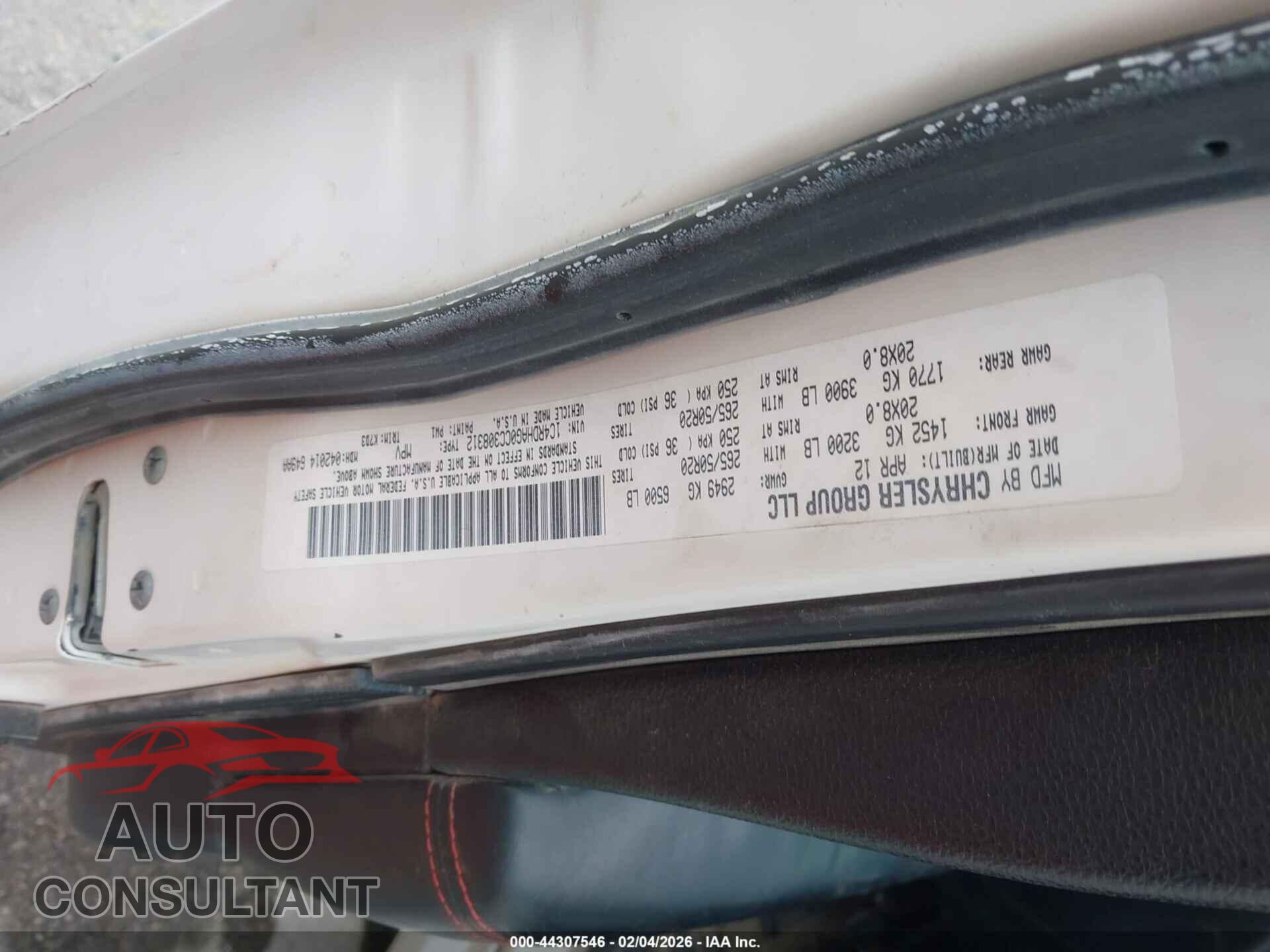 DODGE DURANGO 2015 - 1C4SDJCT1FC710220