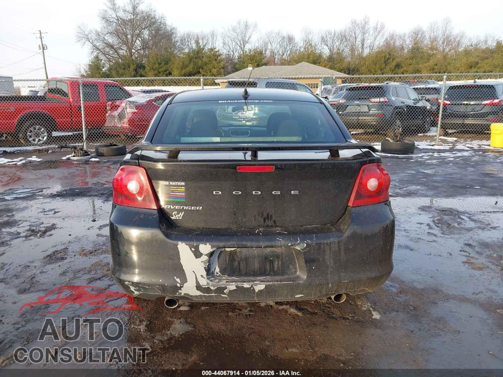 DODGE AVENGER 2013 - 1C3CDZAG2DN554879
