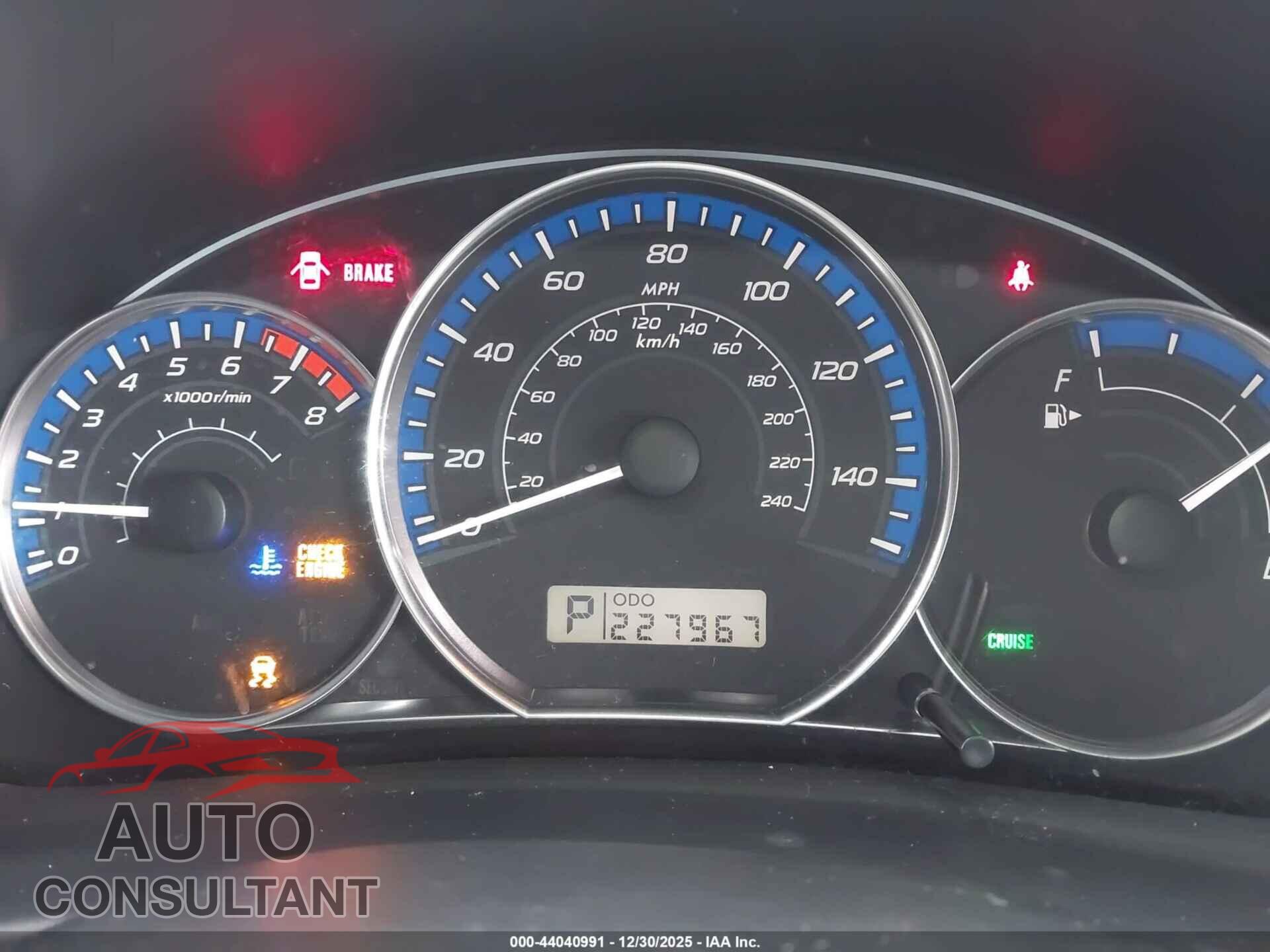 SUBARU FORESTER 2012 - JF2SHAEC9CH457861