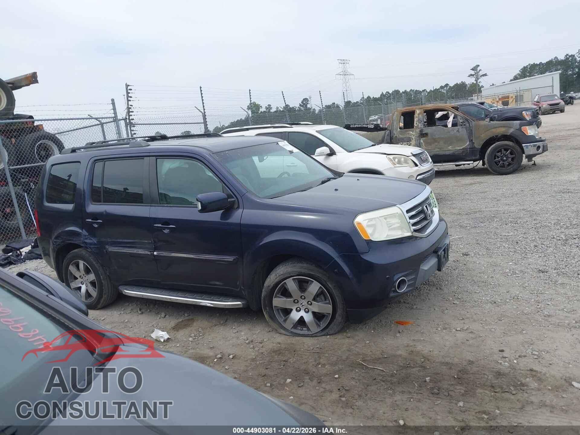 HONDA PILOT 2013 - 5FNYF3H9XDB032208