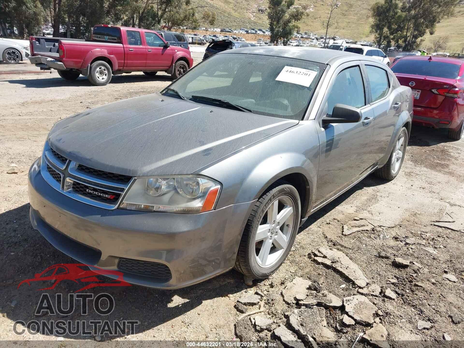 DODGE AVENGER 2013 - 1C3CDZAB8DN566345