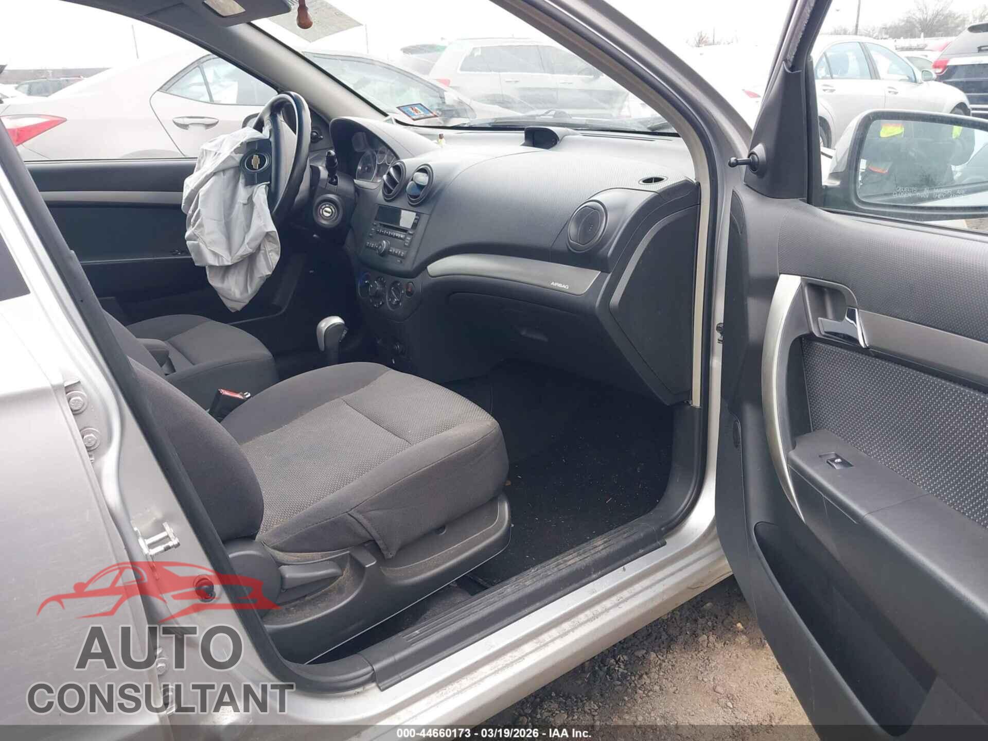 CHEVROLET AVEO 2009 - KL1TD56E99B609856