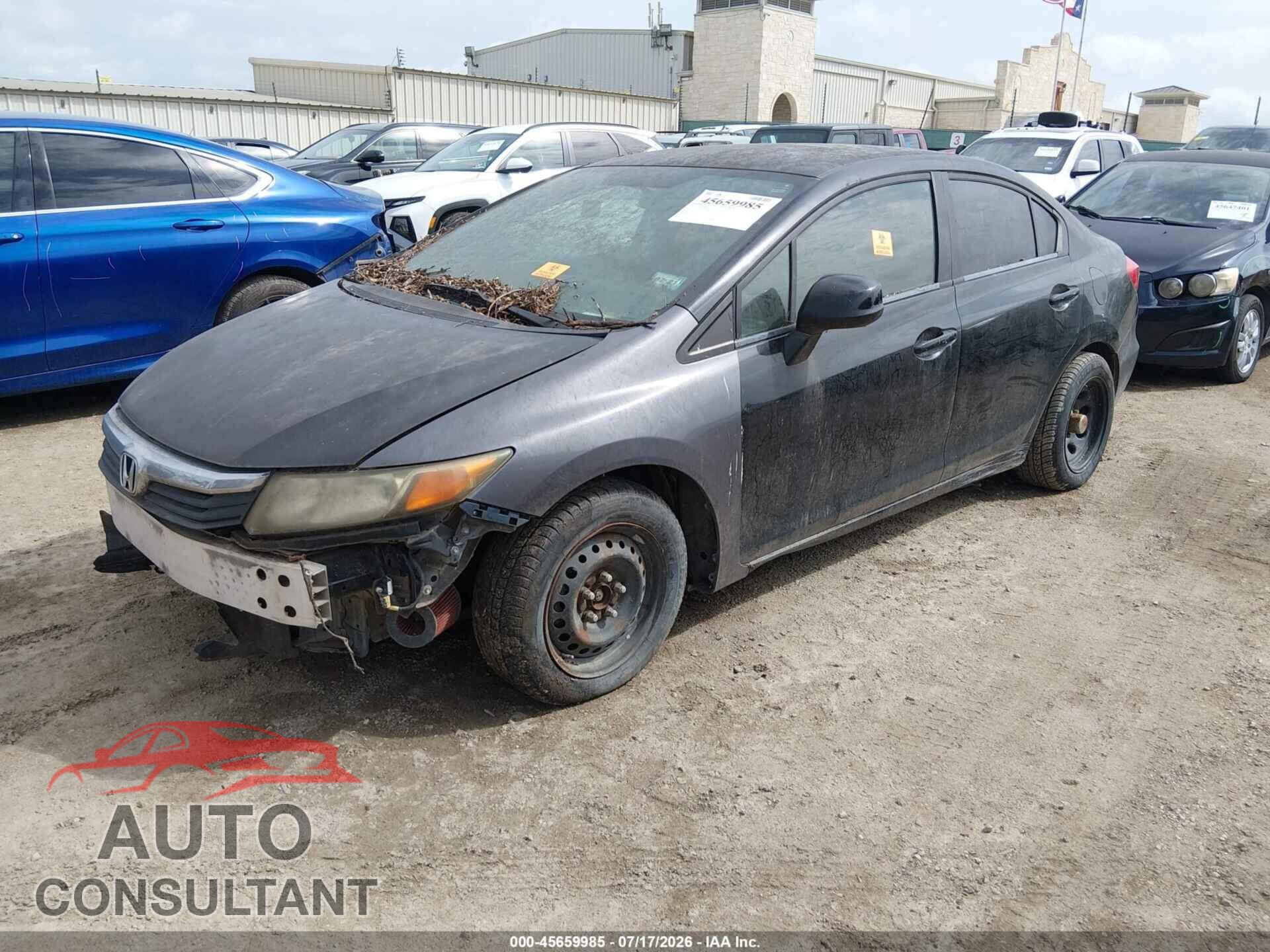 HONDA CIVIC 2012 - 2HGFB2F52CH333076