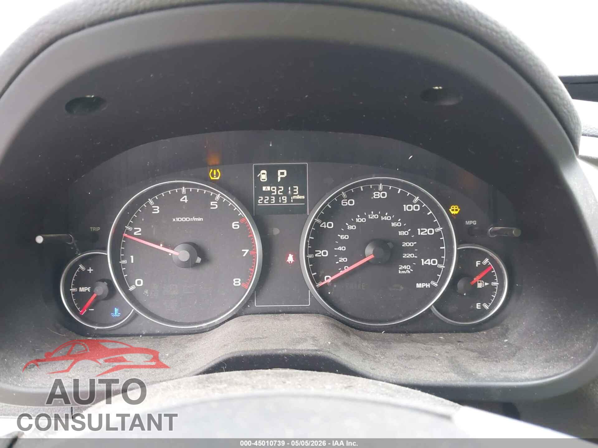 SUBARU OUTBACK 2013 - 4S4BRCCC8D3278960