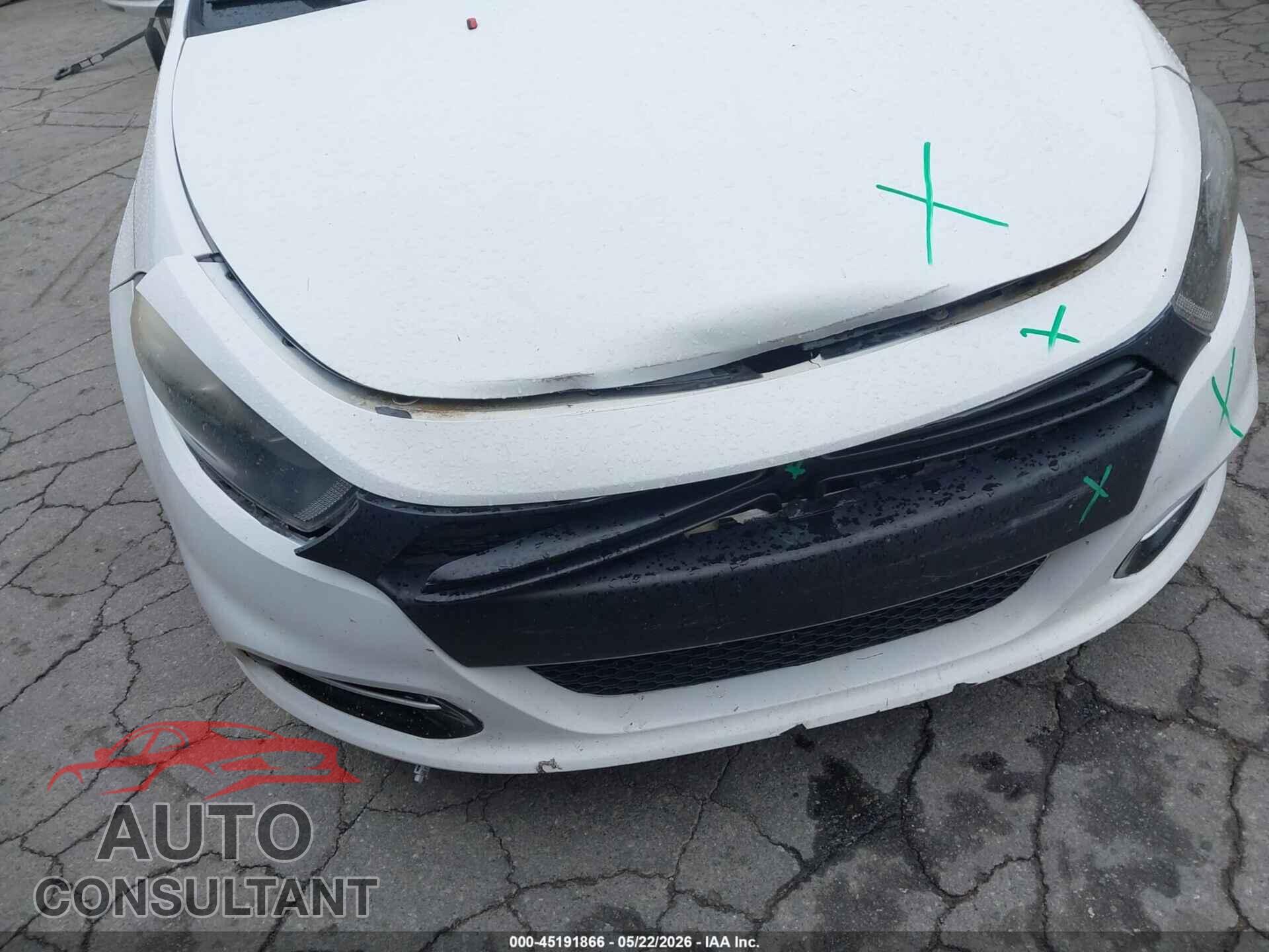 DODGE DART 2014 - 1C3CDFCB2ED677556