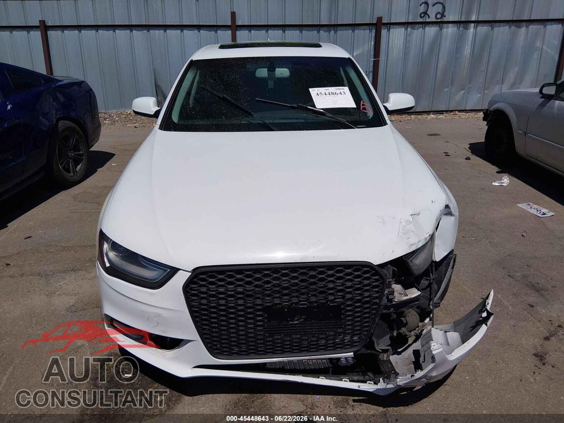AUDI A4 2013 - WAUFFAFL6DN009047