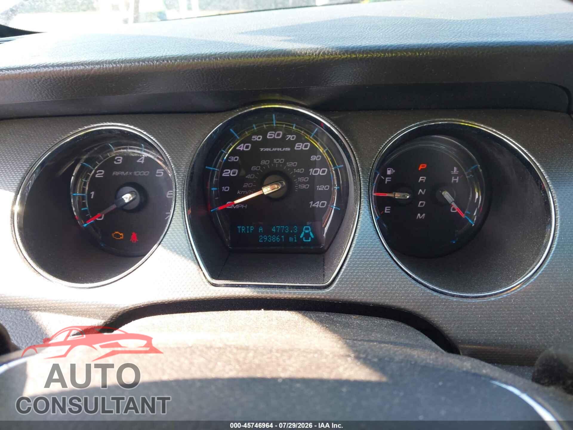 FORD TAURUS 2011 - 1FAHP2EW7BG182545