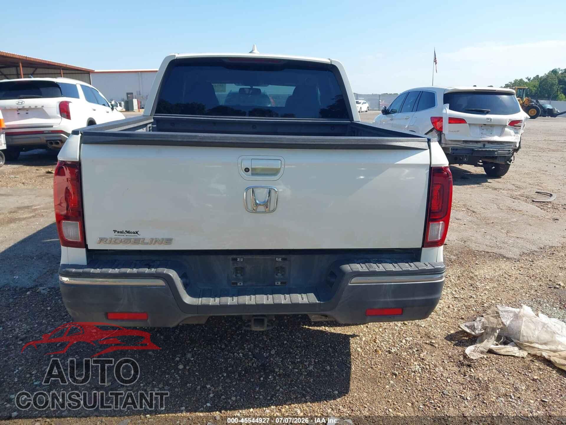 HONDA RIDGELINE 2017 - 5FPYK2F6XHB011127