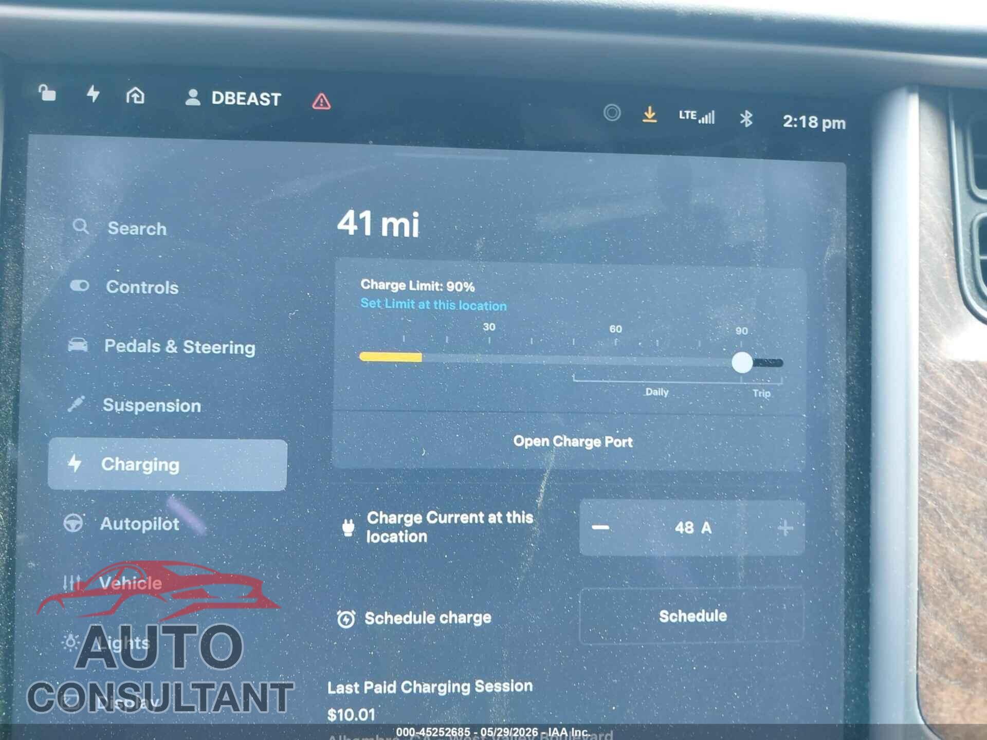 TESLA MODEL S 2019 - 5YJSA1E29KF306592