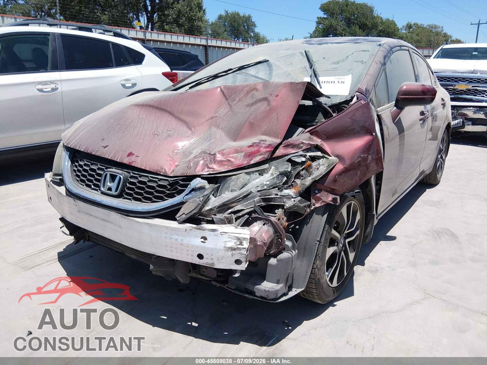 HONDA CIVIC 2014 - 19XFB2F83EE073181