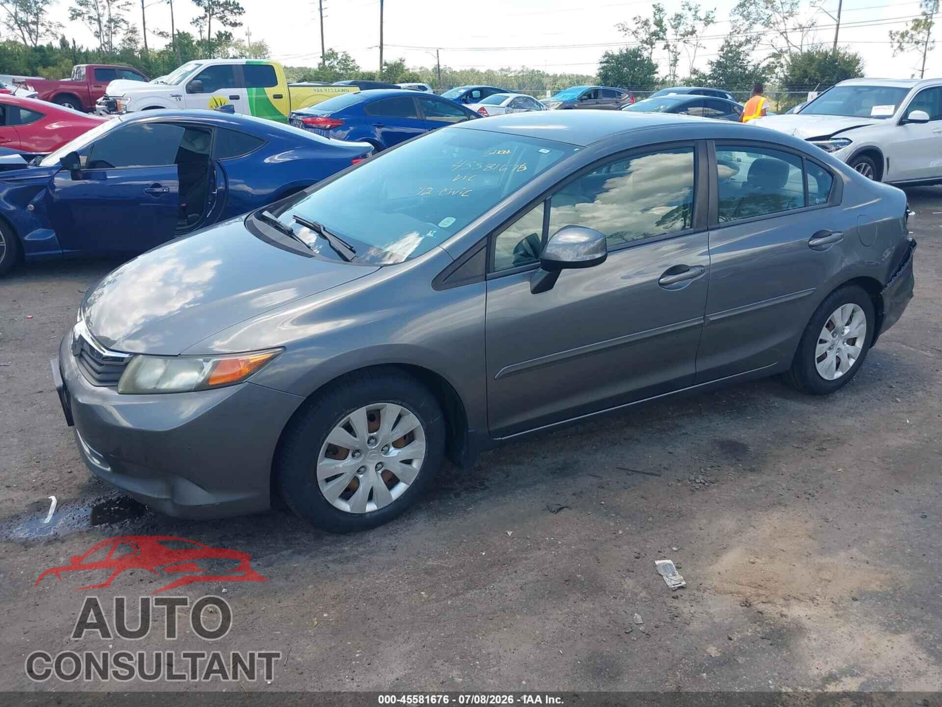 HONDA CIVIC 2012 - 19XFB2F52CE054575