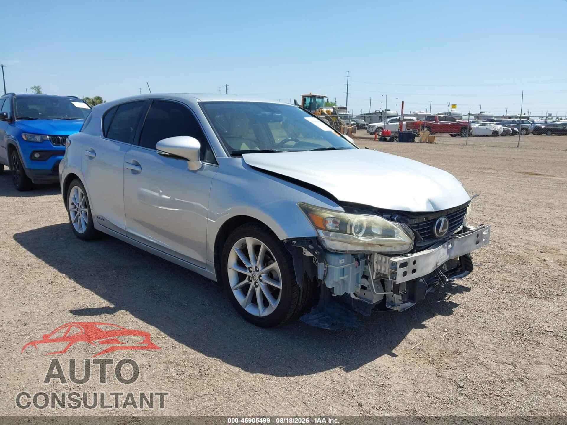 LEXUS CT 200H 2013 - JTHKD5BH0D2135064