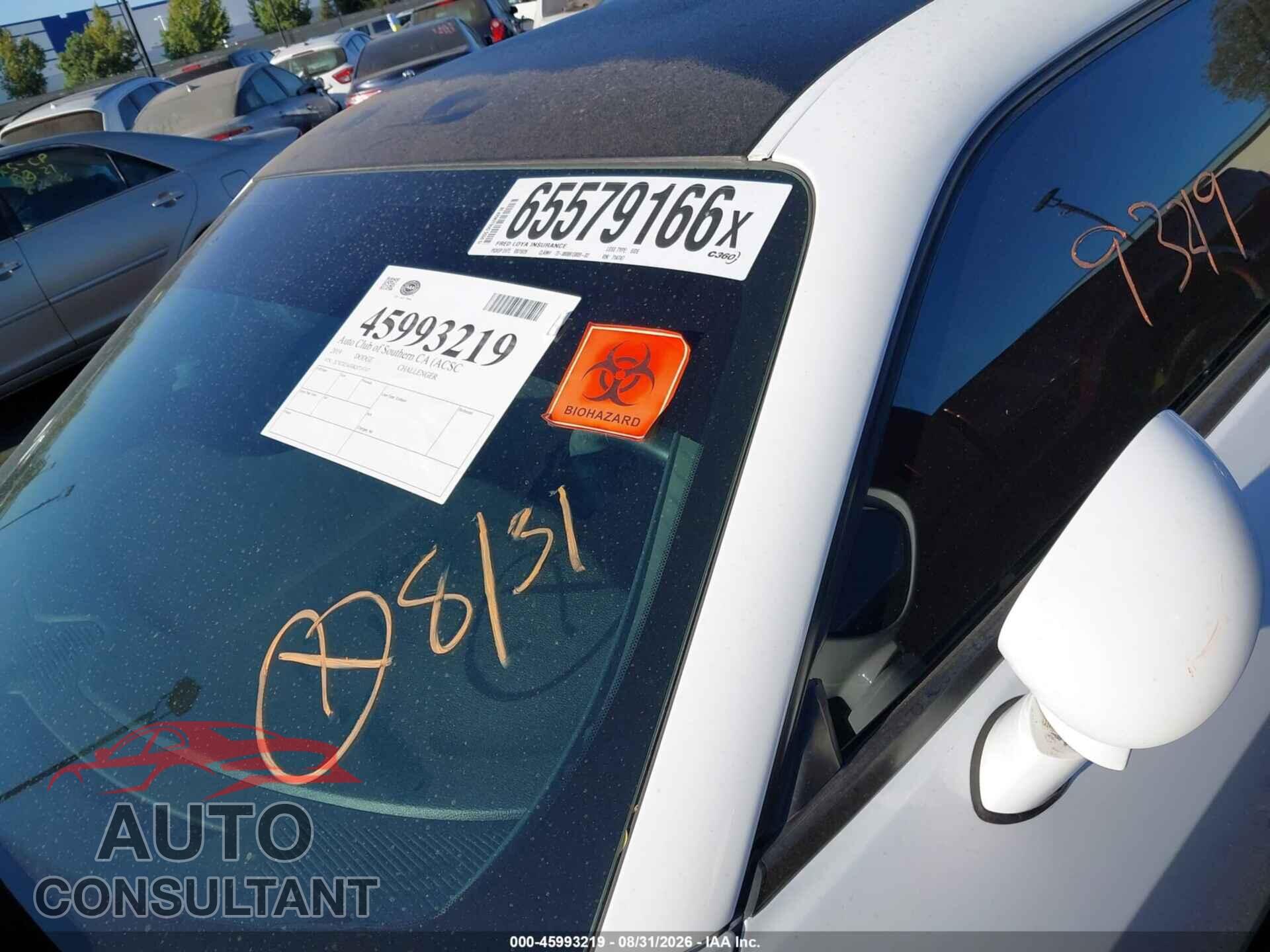 DODGE CHALLENGER 2019 - 2C3CDZAG0KH714747