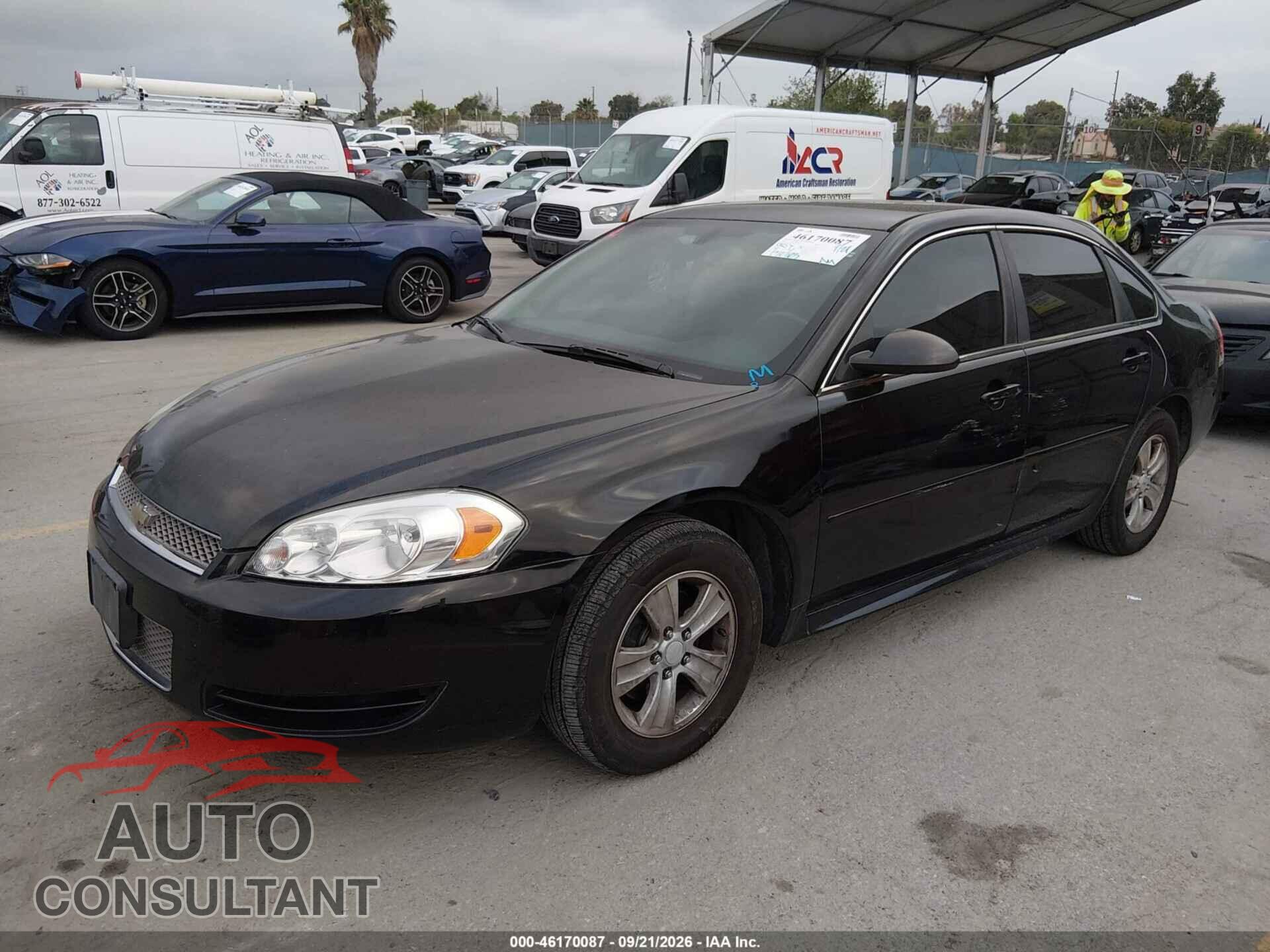 CHEVROLET IMPALA 2013 - 2G1WF5E36D1248572