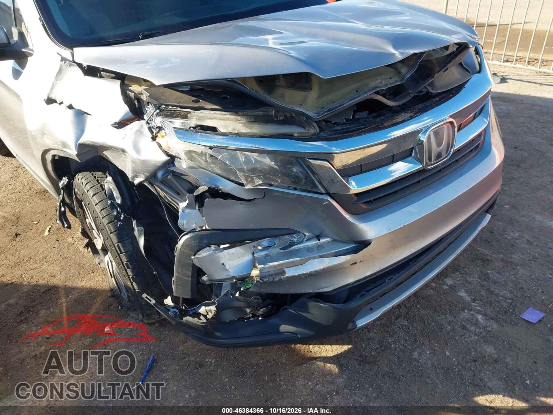 HONDA PILOT 2019 - 5FNYF5H53KB040155