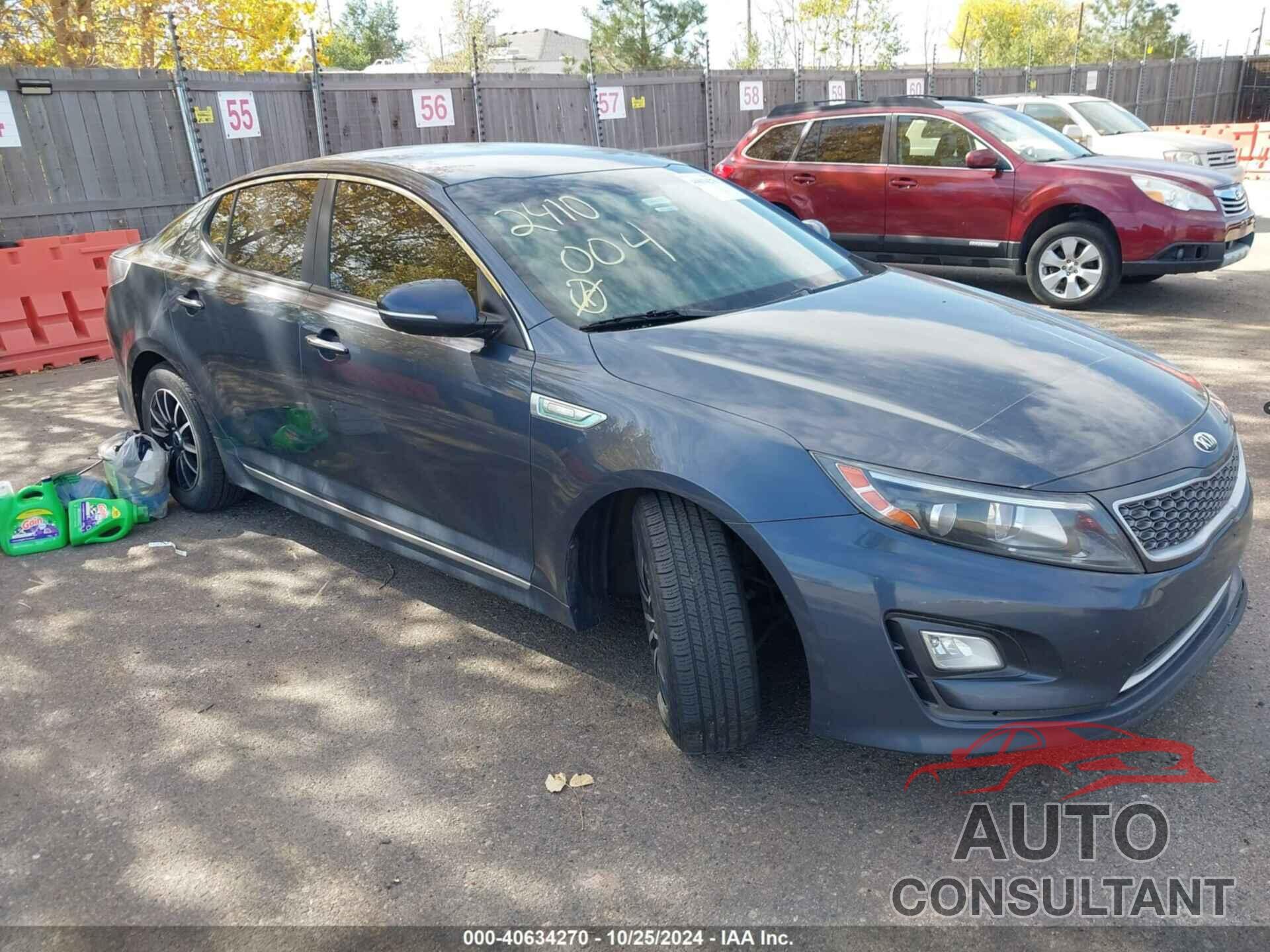 KIA OPTIMA HYBRID 2014 - KNAGM4ADXE5062668