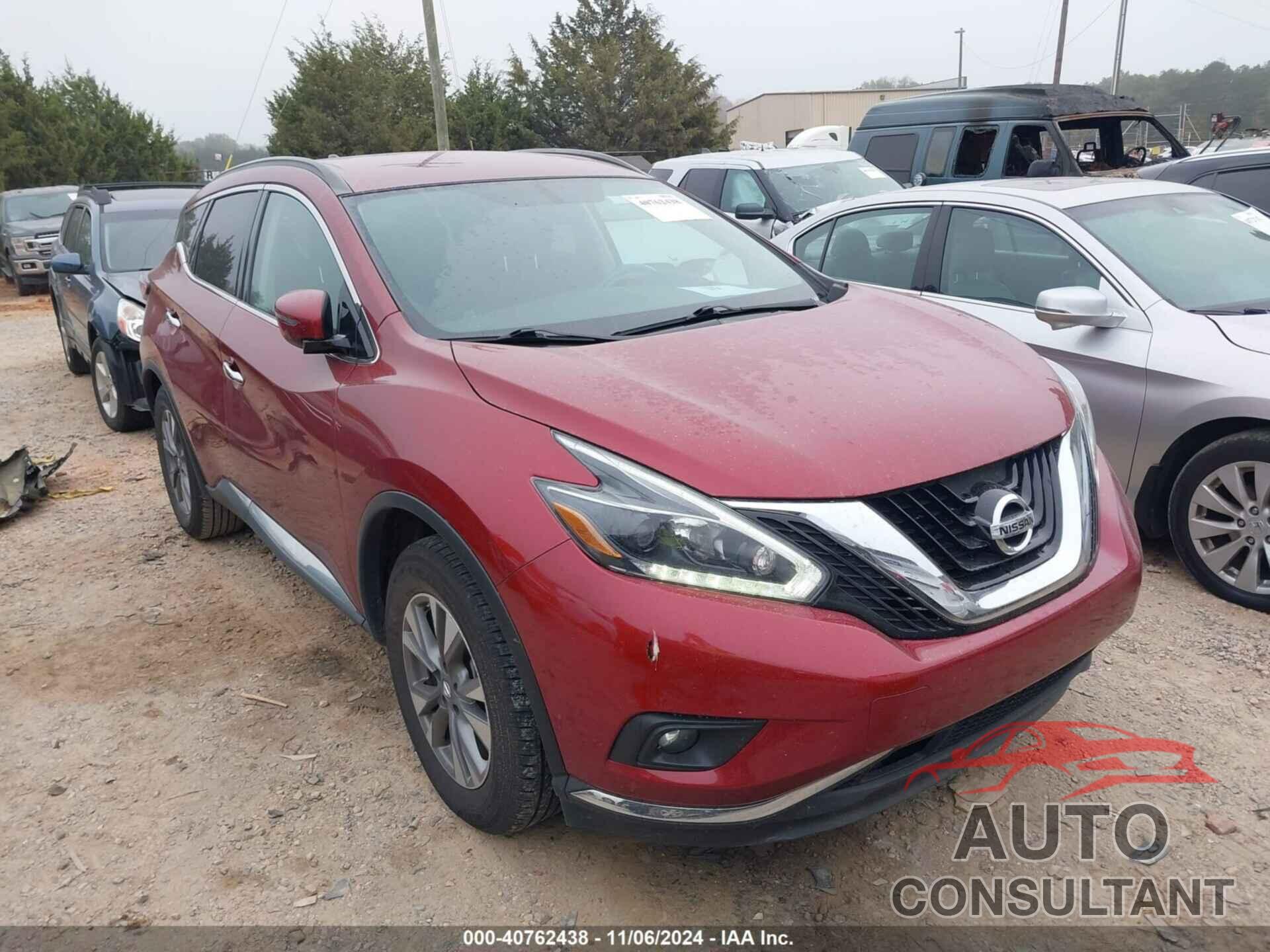 NISSAN MURANO 2018 - 5N1AZ2MG9JN155207