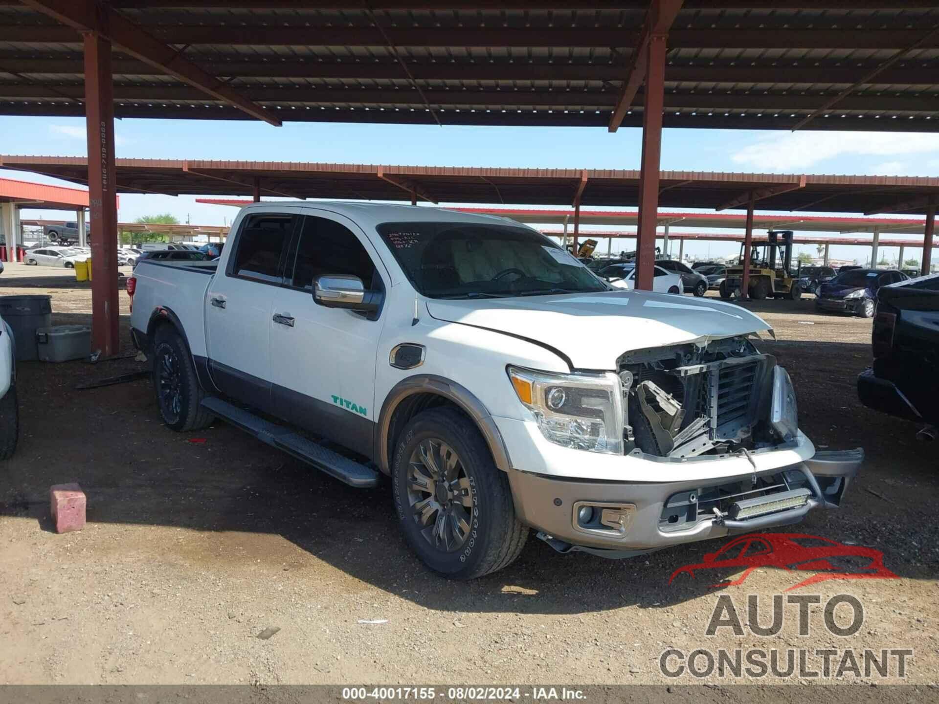 NISSAN TITAN 2017 - 1N6AA1E67HN514072