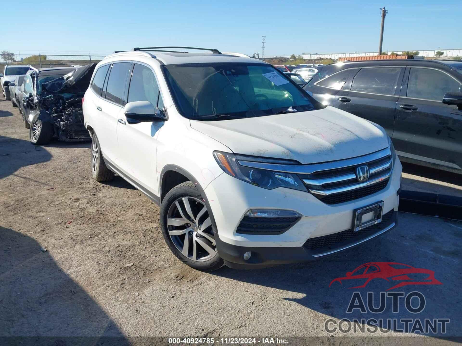 HONDA PILOT 2017 - 5FNYF6H9XHB056354