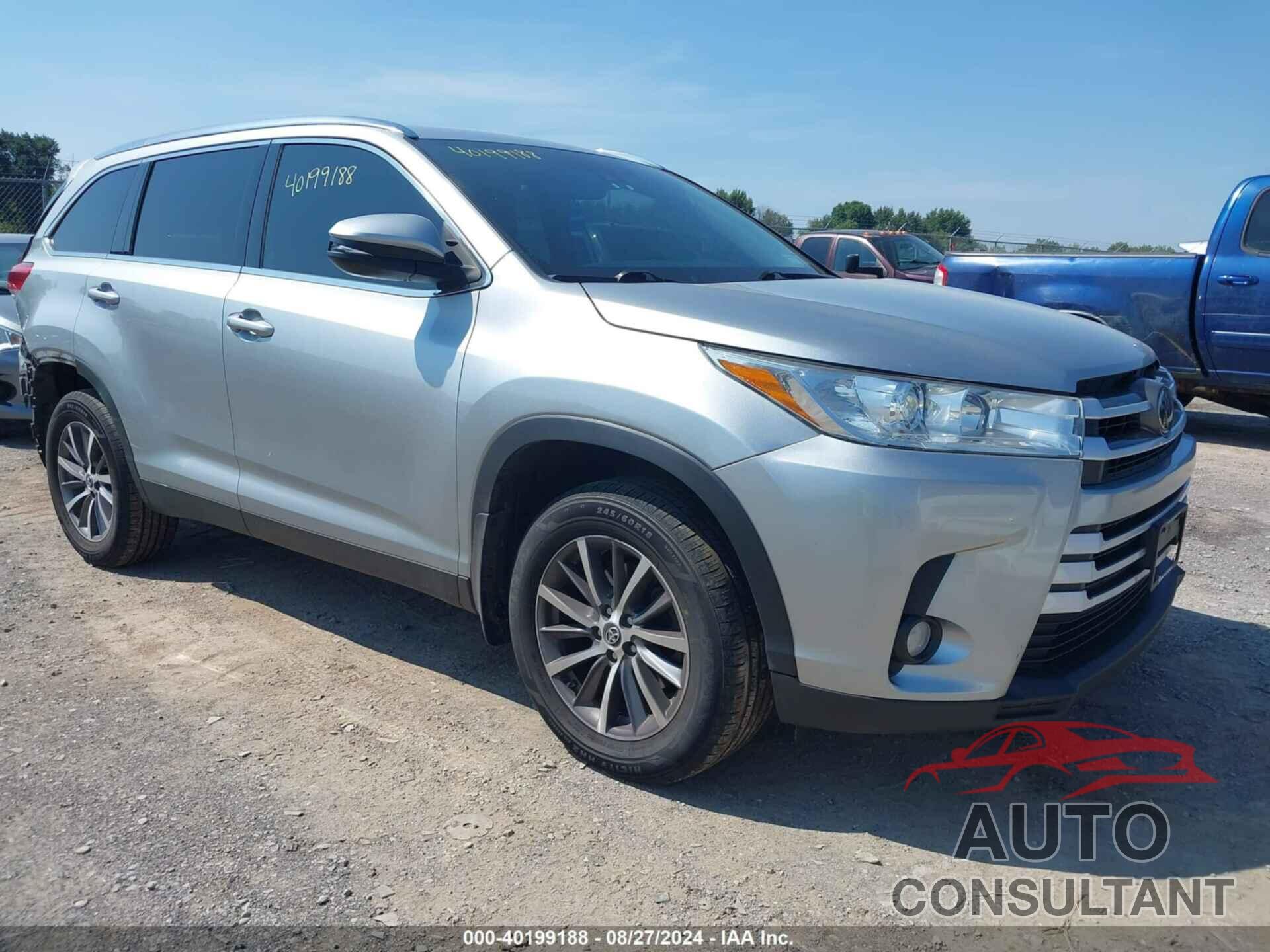 TOYOTA HIGHLANDER 2019 - 5TDJZRFH2KS951165